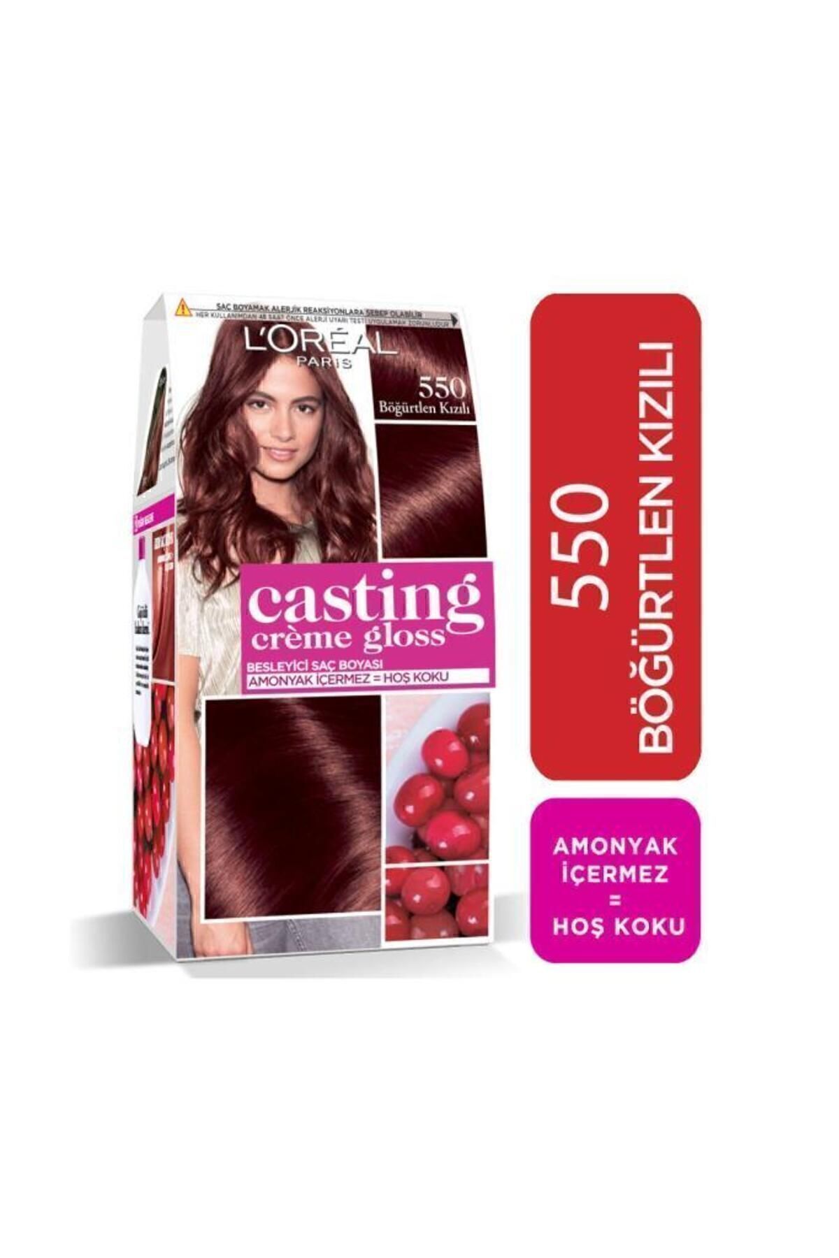 L'Oreal Paris رنگ مو Casting Creme Gloss رنگ‌ قرمز تمشک شماره 550