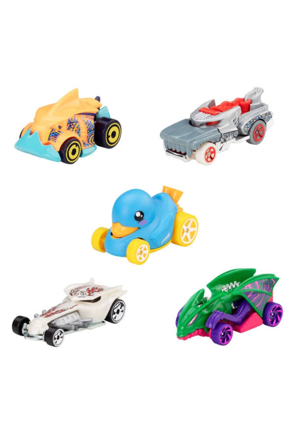 اسباب بازی های فیگور دیگر مجموعه پنج ماشین STREET BEASTS JBJ90 از ترکیه HOT WHEELS