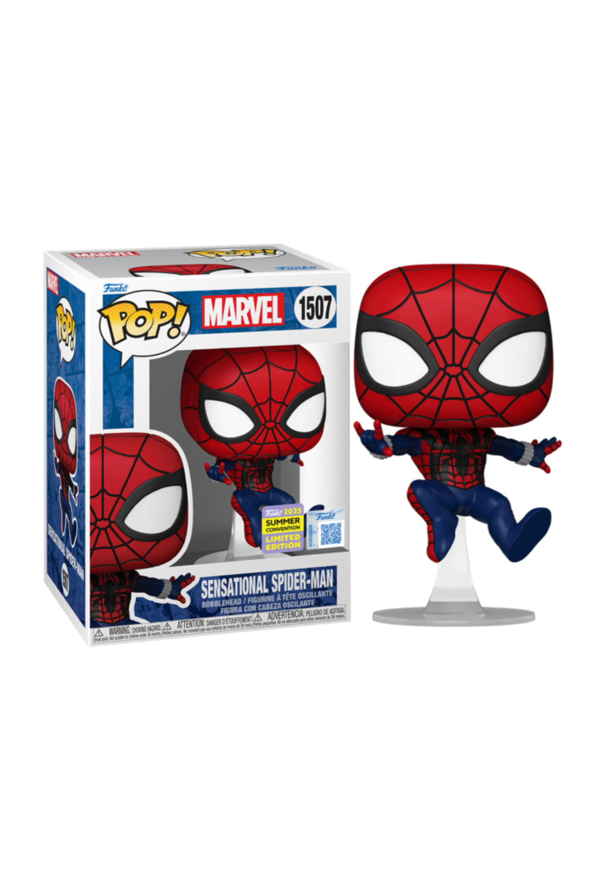 فیگور POP!: MARVELS SENSATIONAL SPIDER MAN SDCC 2025 CONVENTION SPECIAL EDITION 1507 FIGURE Funko