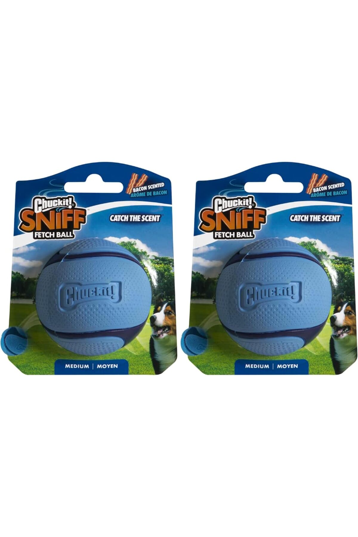 توپ بازی سگ Sniff Ball، لاستیکی چندرنگ با رایحه بیکن