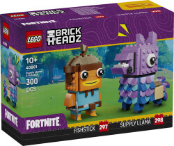 مجموعه ساختنی لگو LEGO فورتنایت Fortnite BrickHeadz فیگورهای لاما و ماهی قرمز مدل 40881، ۳۰۰ قطعه، حداقل سن ۱۰ سال
