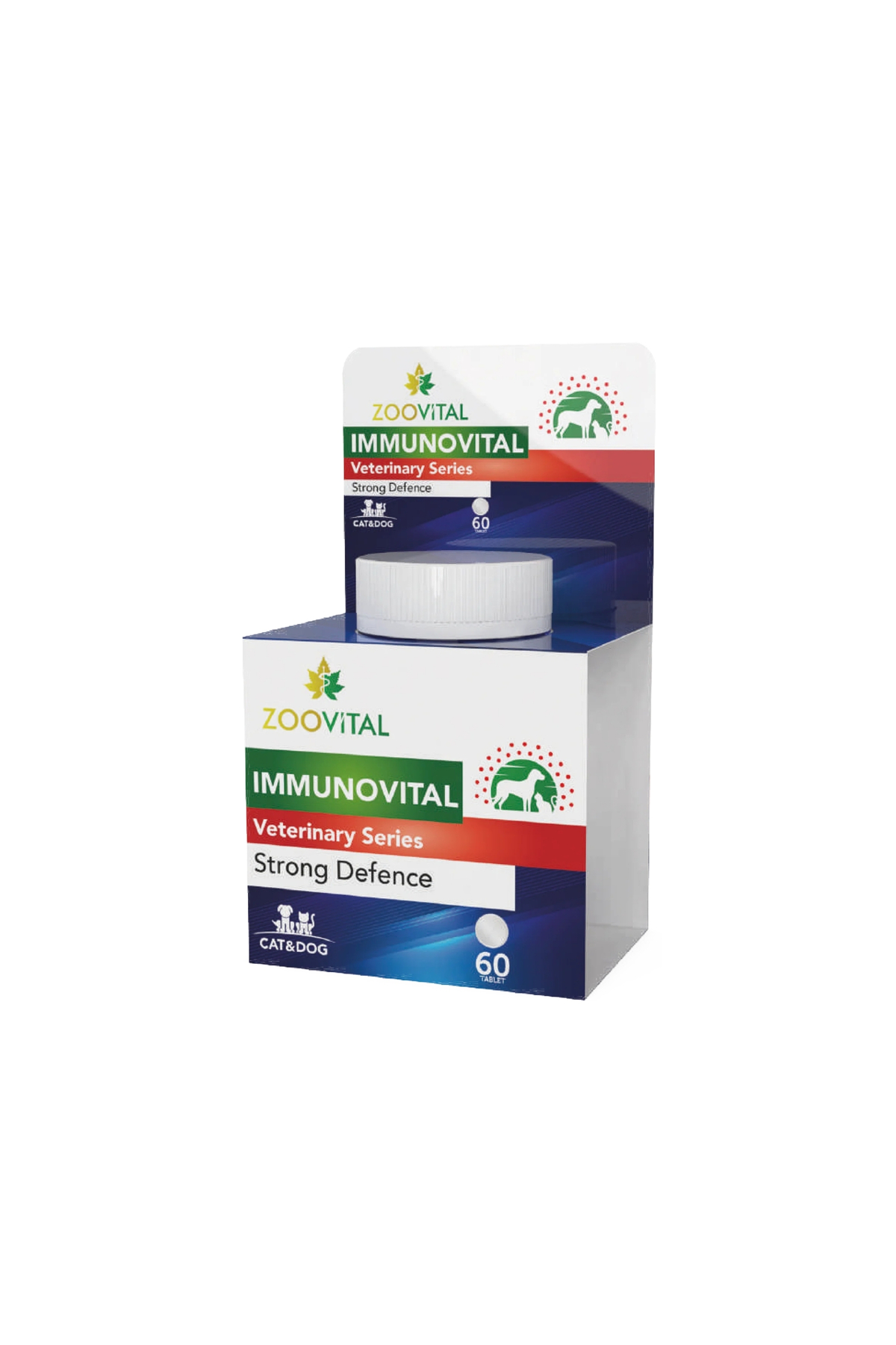 قرص خوش‌طعم گربه زوویتال Zoovital Immunovital، ۶۰ عددی