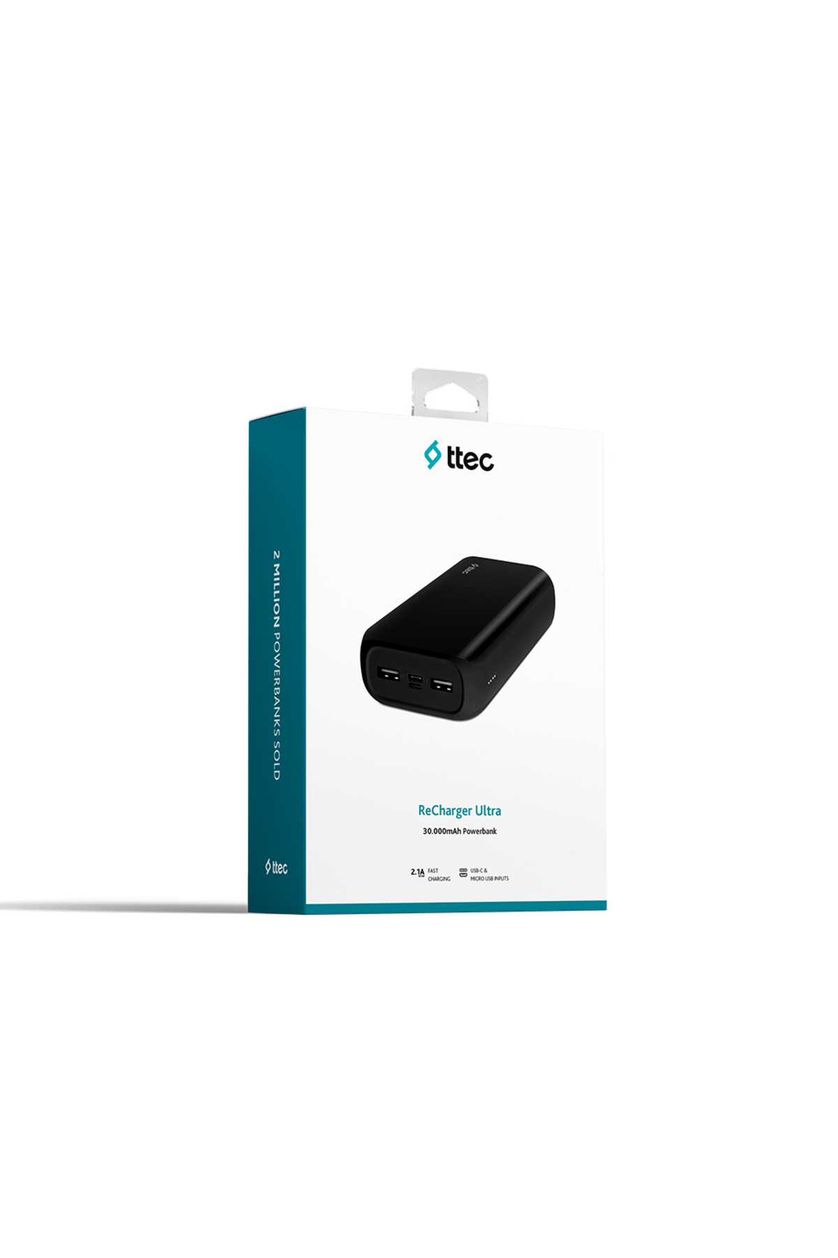 پاوربانک REC HARGER ULTRA 30000 MAH شارژر قابل حمل مشکی اورجینال Ttec