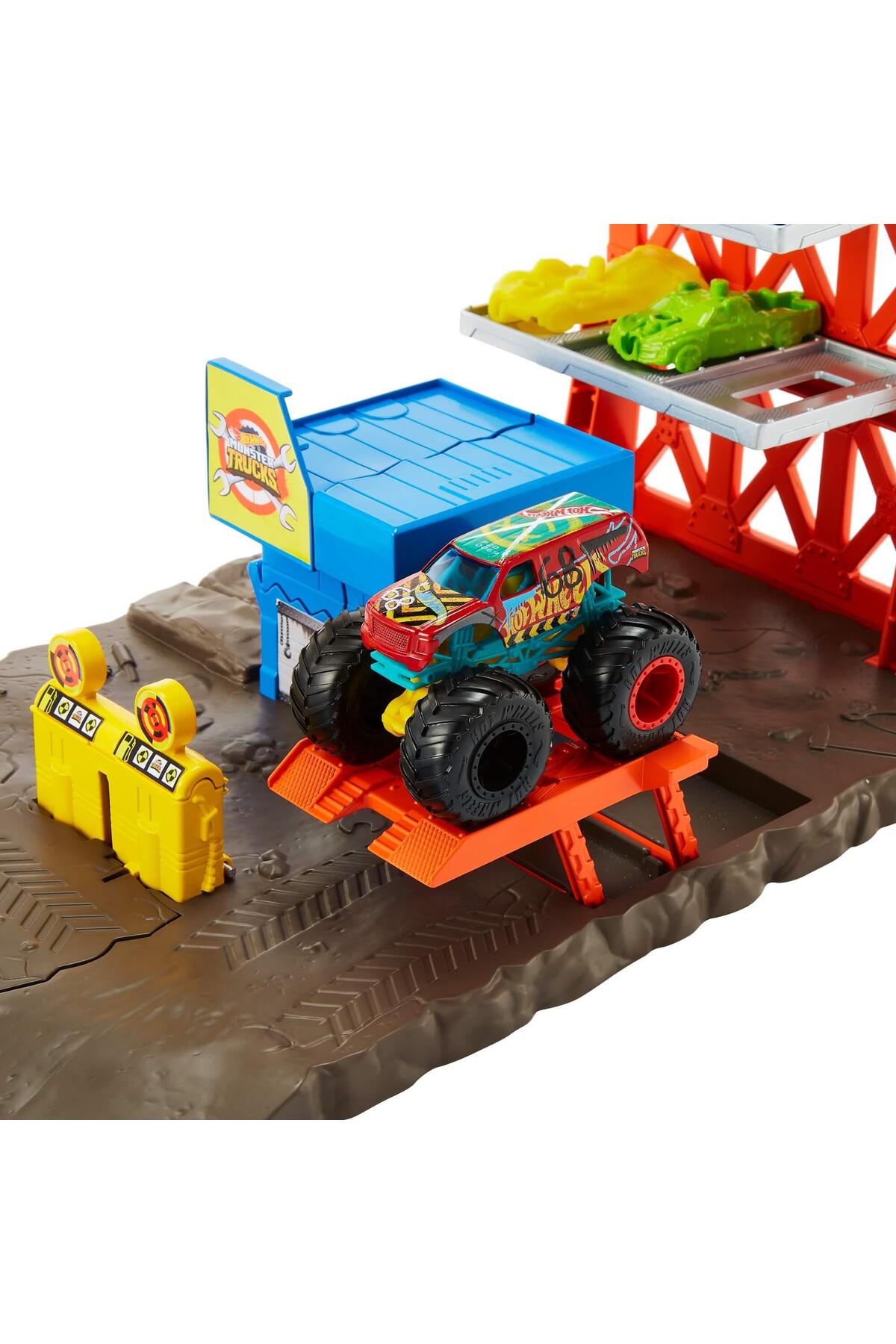ماشین اسباب بازی MONSTER TRUCKS BANGS EXPLOSION GAME HFB12 هات ویلز اورجینال HOT WHEELS