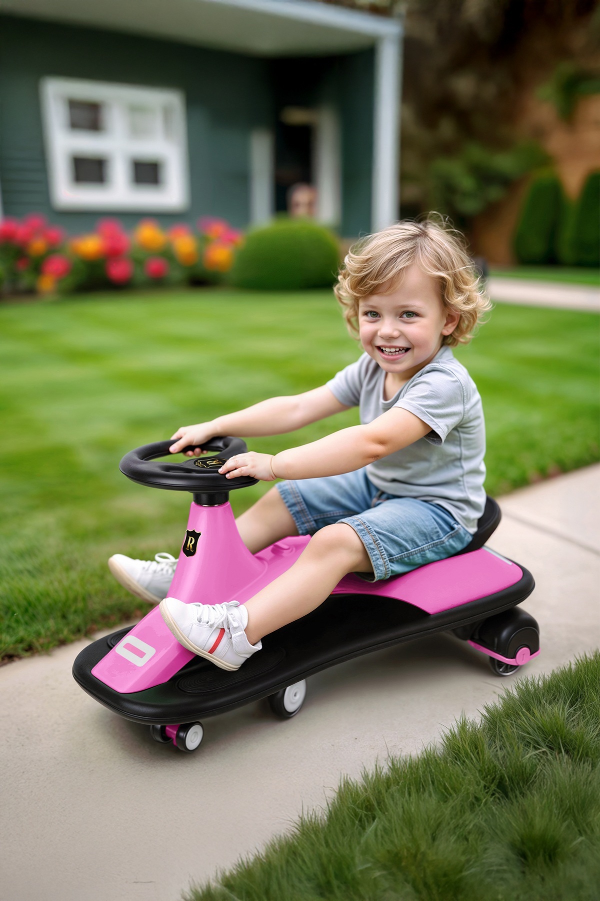 اسکوتر کودکان ماشین ROYAL SWING PLASMA KAY BINGIT PINK Birlik Oyuncak