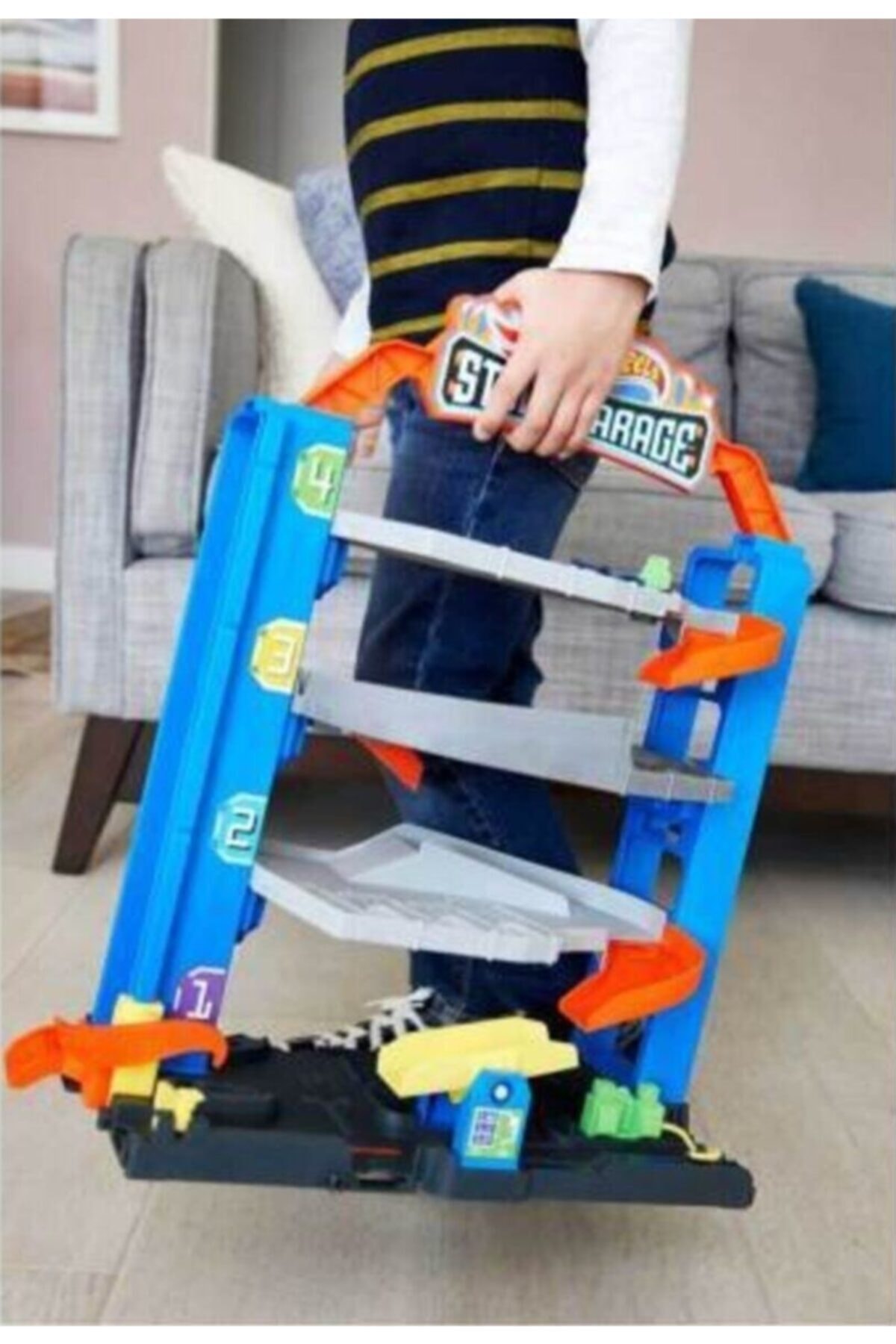 ست وسیله نقلیه ADVENTURE START GARAGE 4 طبقه GNL70 از ترکیه HOT WHEELS
