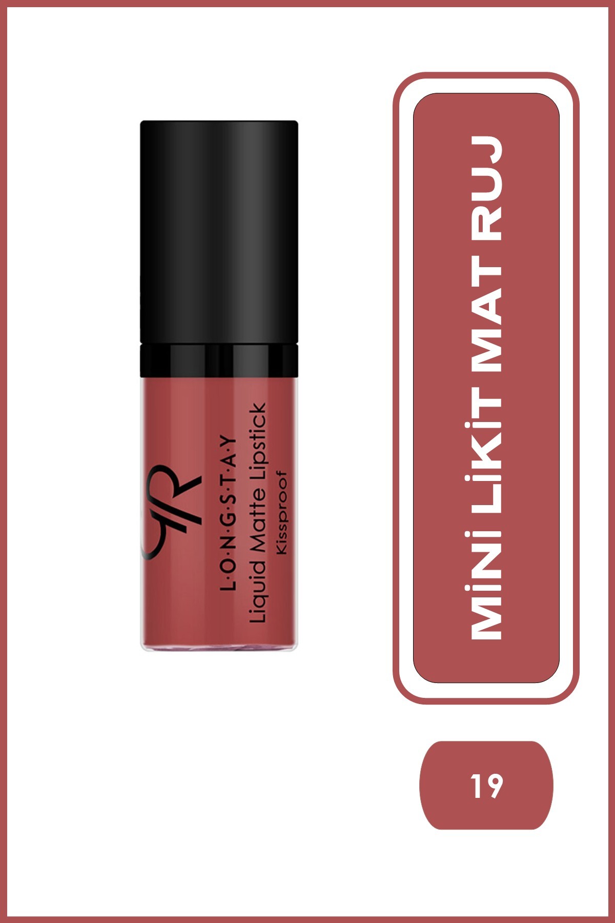 رژ لب LIQUID MINI MATTE LIPSTICK LONGSTAY LIPSTICE 19 Golden Rose
