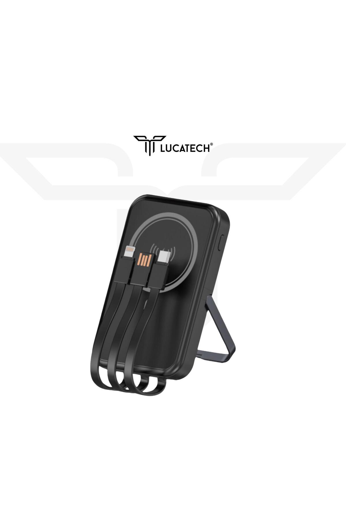 پاوربانک MAGSAFE IPHONE 14 PRO 15 سازگار با 13000 میلی آمپر ساعت 25 وات اورجینال Lucatech