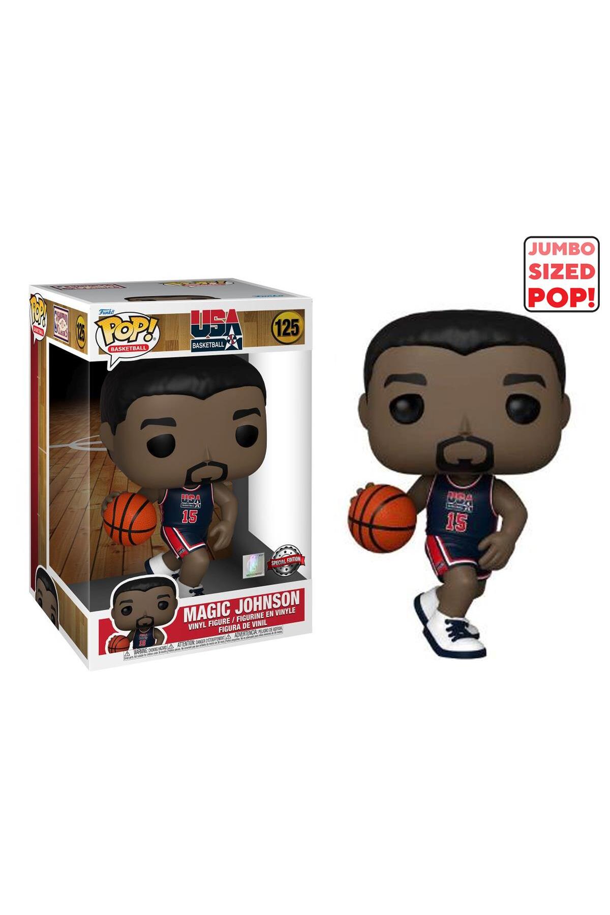 فیگور POP JUMBO: USA BASKETBALL MAGIC JOHNSON 1992 TEAM NAVY UNI SPECIAL EDITION NO:125 10 Funko