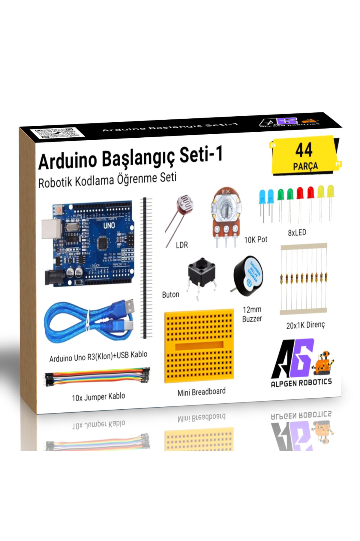 لوازم روباتیک 44 قطعه ARDUINO UNO ROBOTICS CODING STARTER SET 1 از ترکیه Arduino