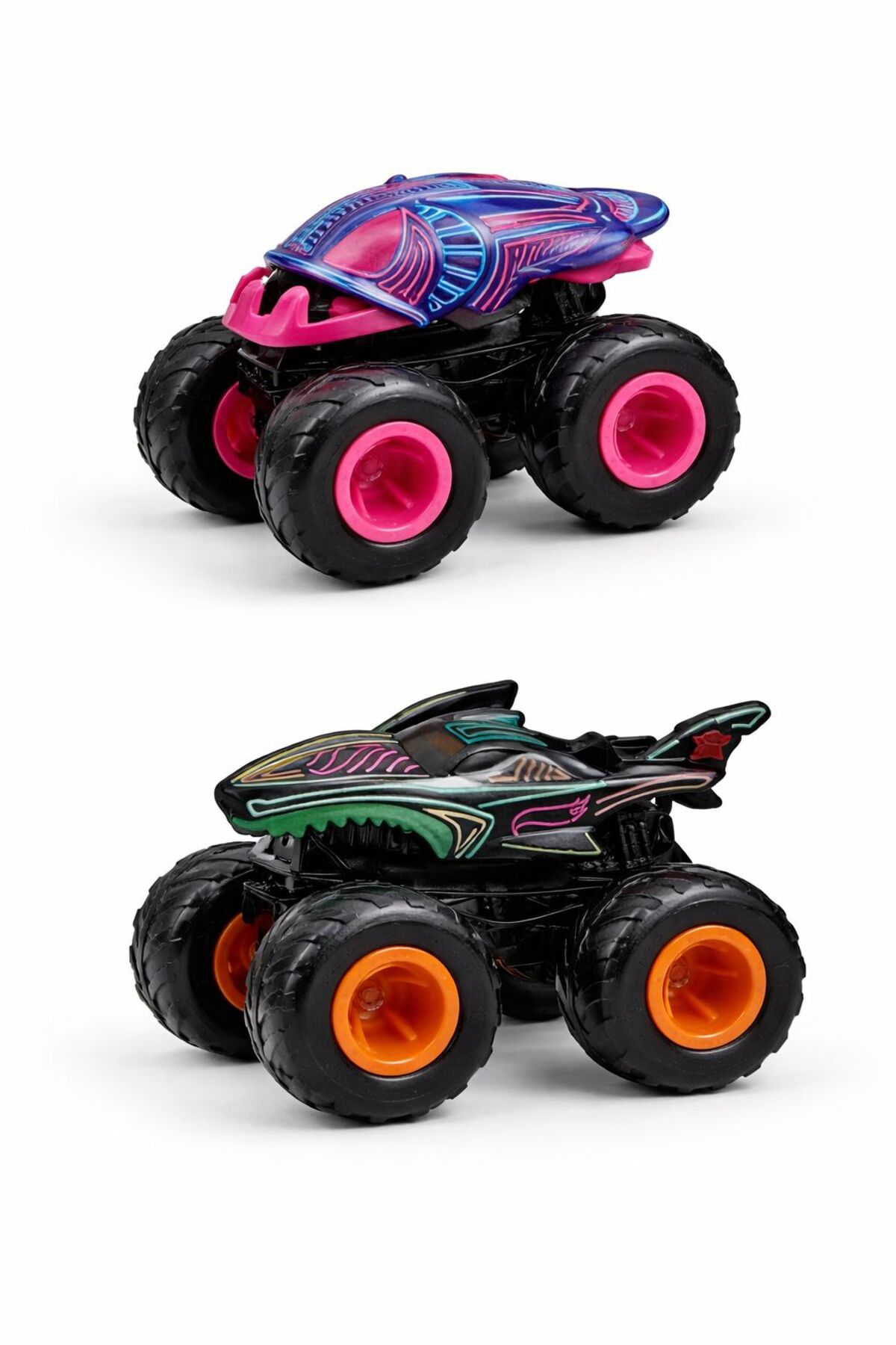 دو خودروی اسباب‌بازی Monster Trucks هات ویلز Hot Wheels، مدل FYJ64