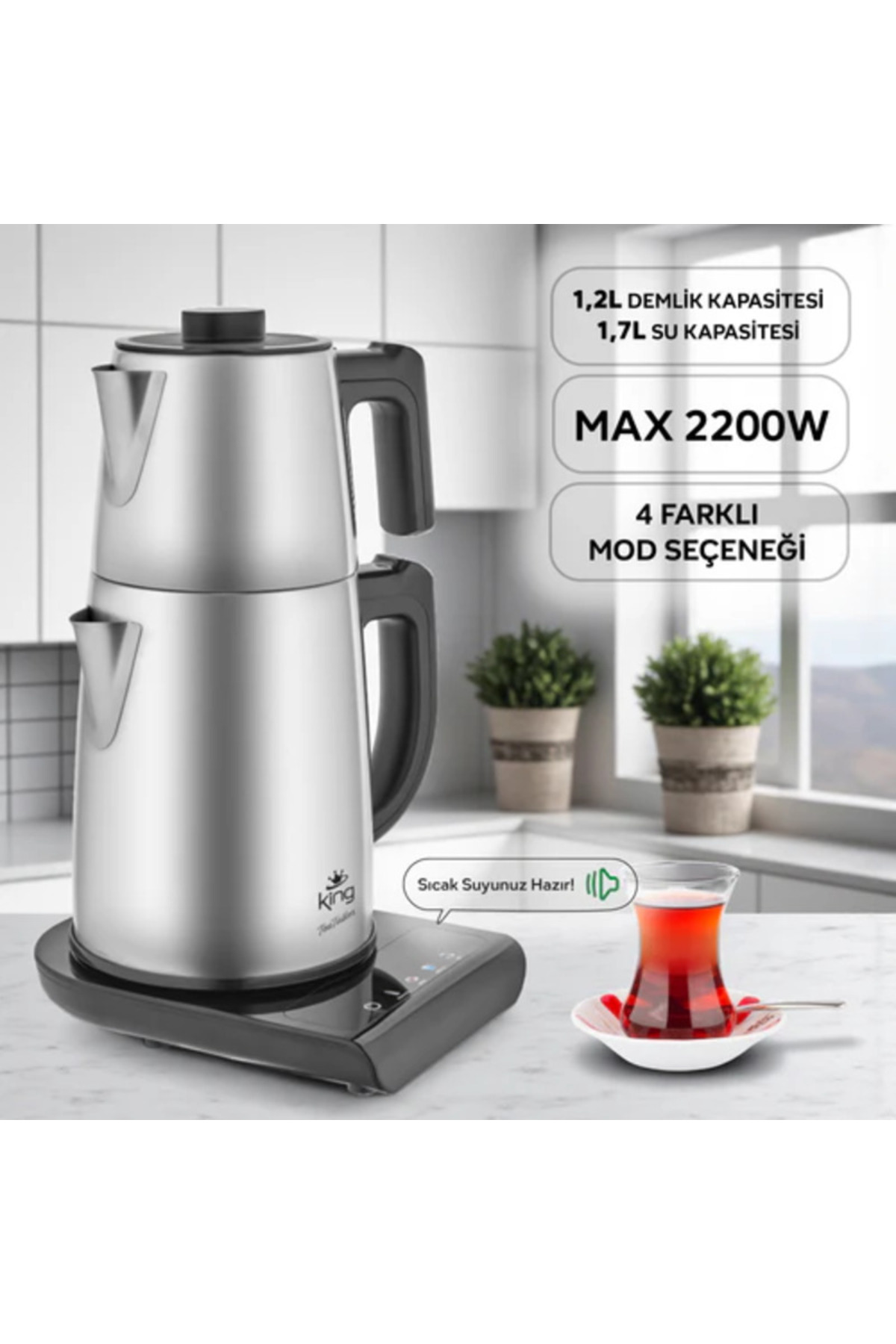 چای ساز دستگاه ناطق TEATALKER KCM388 اورجینال King