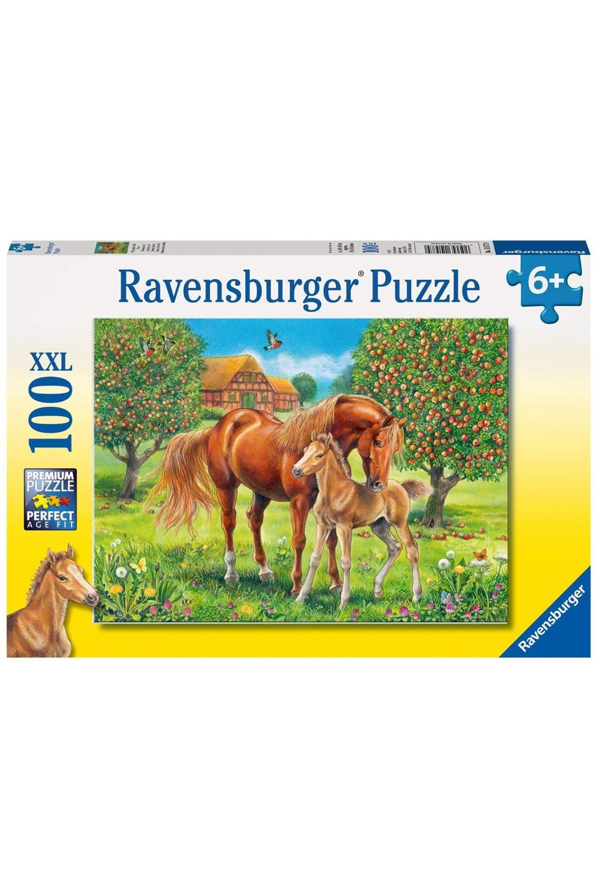 پازل 100 تکه اسب های شاد در علفزار 105779 از ترکیه RAVENSBURGER