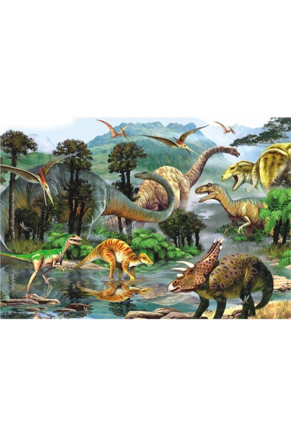 پازل اره منبت کاری مویی 260 XL PIECE VALLEY OF THE DINOSAURS II 3288 از ترکیه Anatolian Puzzle