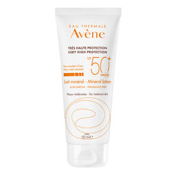 لوسیون ضدآفتاب معدنی اون Avene SPF 50+ رنگی برای پوست حساس، صورت و بدن، ۱۰۰ میلی‌لیتر