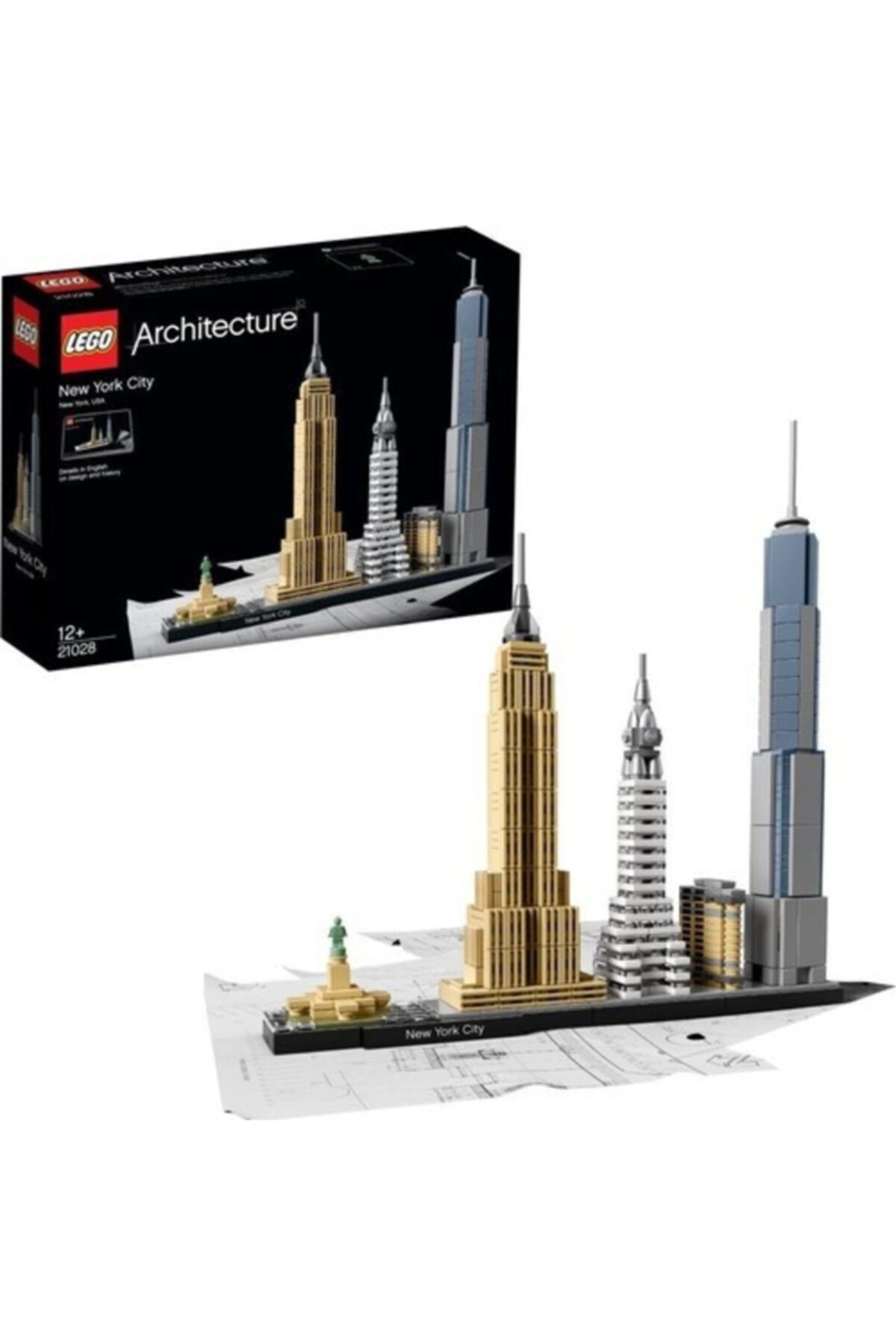لگو و اسباب بازی های ساخت محور ® ARCHITECTURE 21028 NEW YORK CITY BUILDING SET HOBBY TOY FOR ADULTS اورجینال LEGO