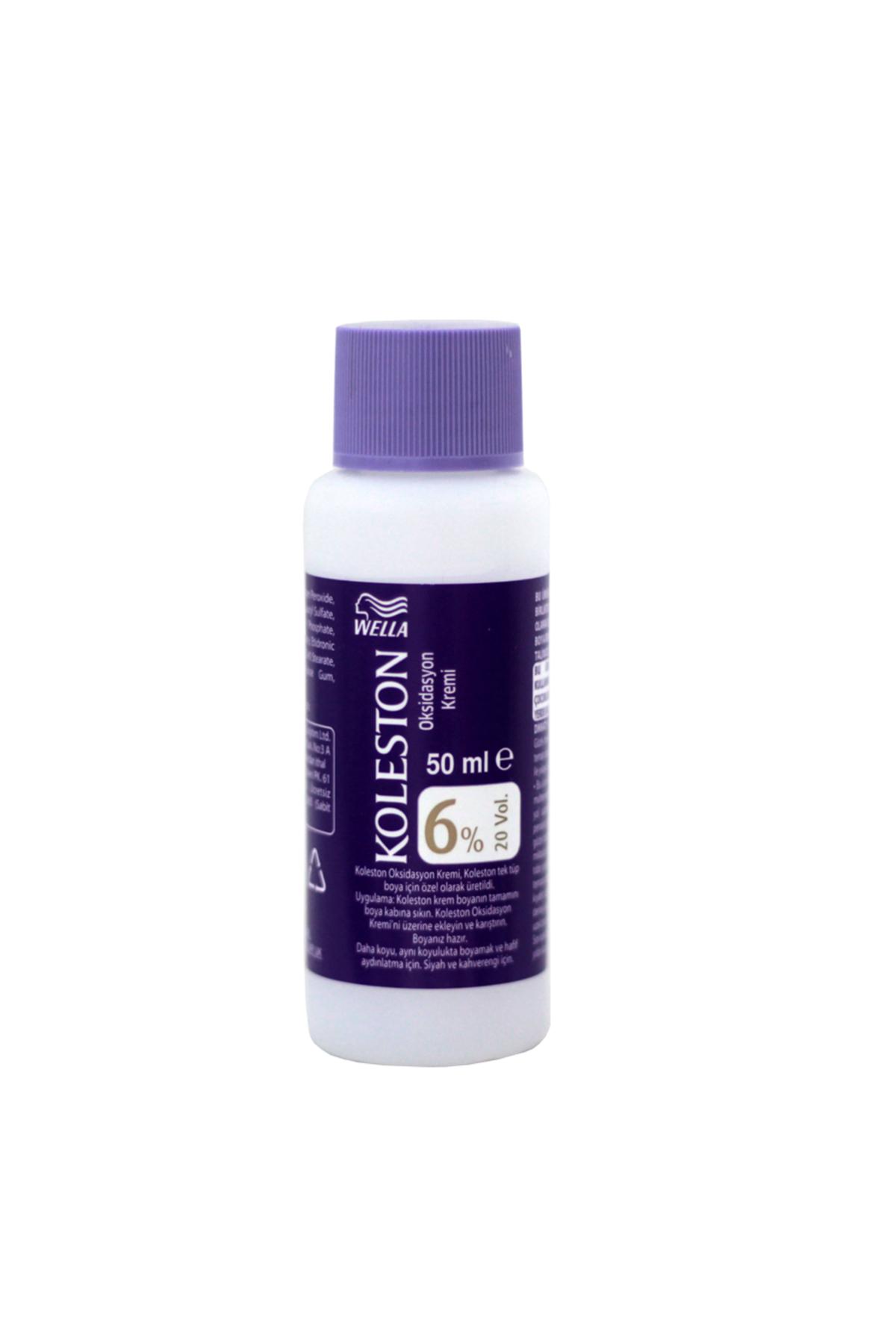 محصول روشن کننده رنگ مو Koleston سس مایع پرکسید 6% رنگ سفید ولا Wella