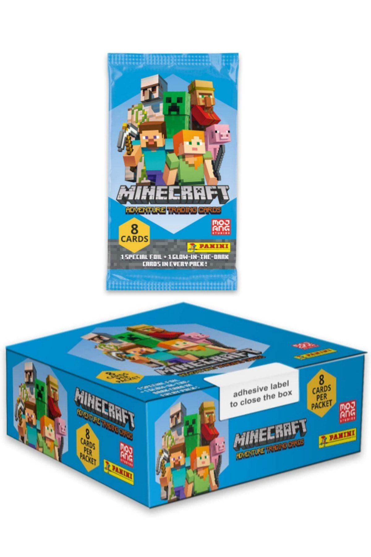 اسباب بازی های آموزشی کارت بازرگانی PANINI MINECRAFT 1 بسته TOYFEST