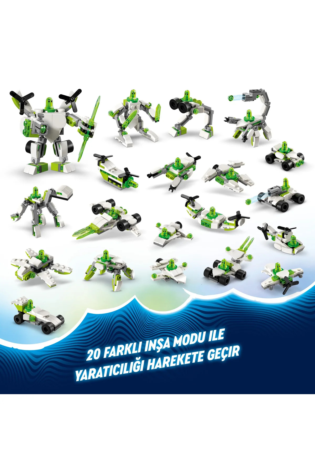 لگو و اسباب بازی های ساخت محور ® DREAMZZZ™ Z BLOB'S ROBOT AND VEHICLE ADVENTURES 71487 7+ ست ساختمان خلاق 121PR از ترکیه LEGO