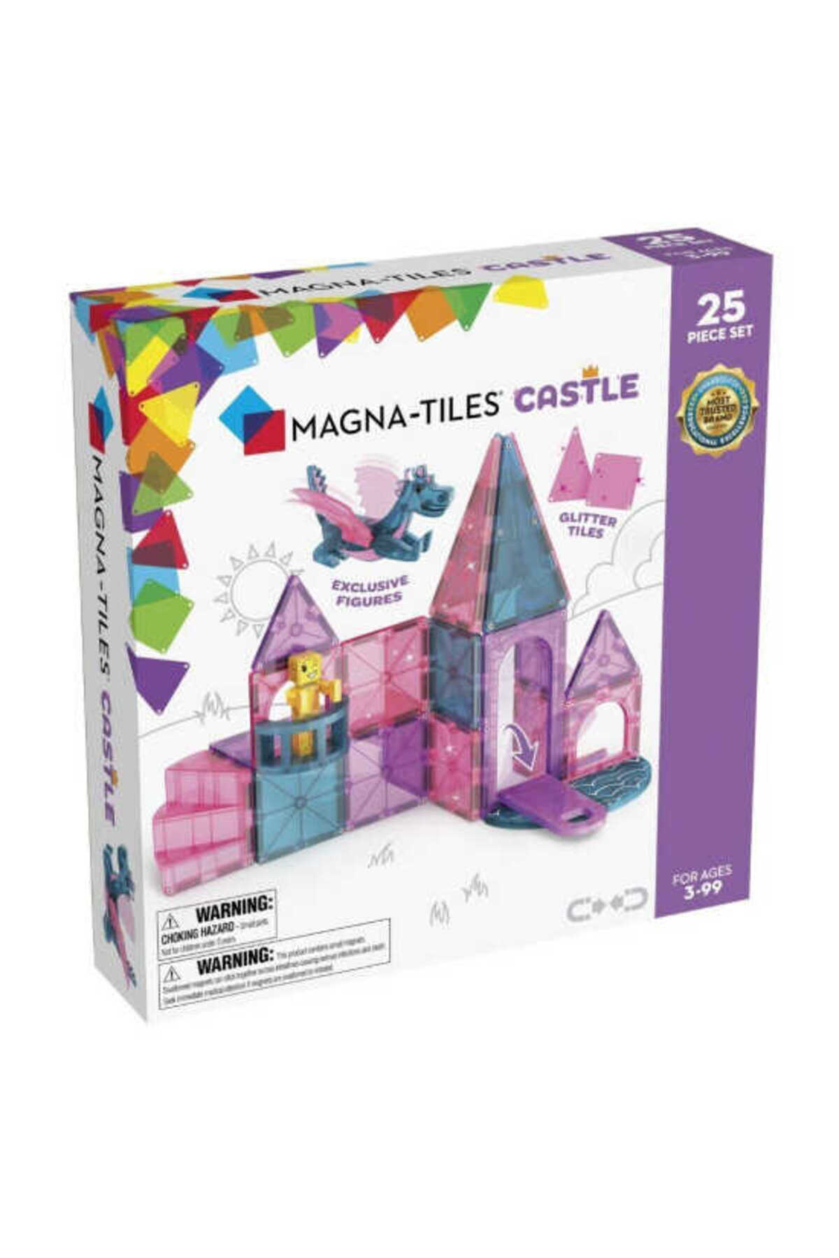 لگو و اسباب بازی های ساخت محور MAGNA TILES CASTLE PRINCESS 25 PIECES 242025CA از ترکیه Magna Tiles