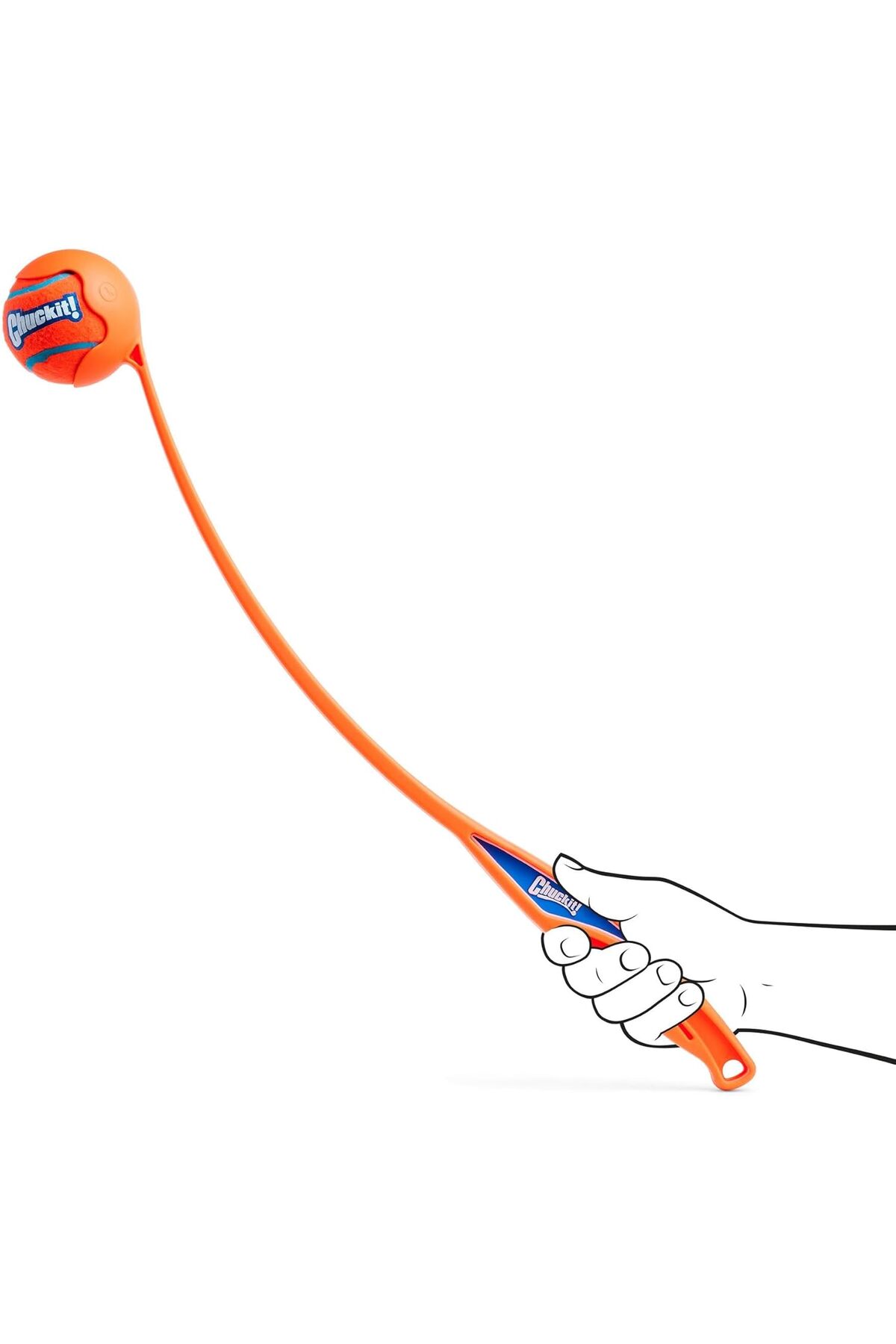 پرتابگر توپ سگ بی‌آر‌اف BRF، Chuckit! Sport Launcher بزرگ همراه توپ تنیس چندرنگ