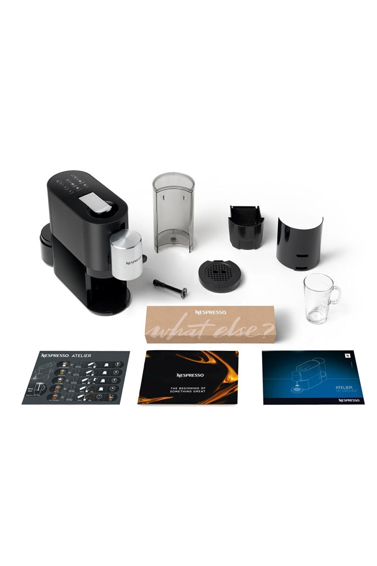 دستگاه اسپرسو و کاپوچینو قهوه ساز کپسول آتلیه S85 مشکی اورجینال Nespresso