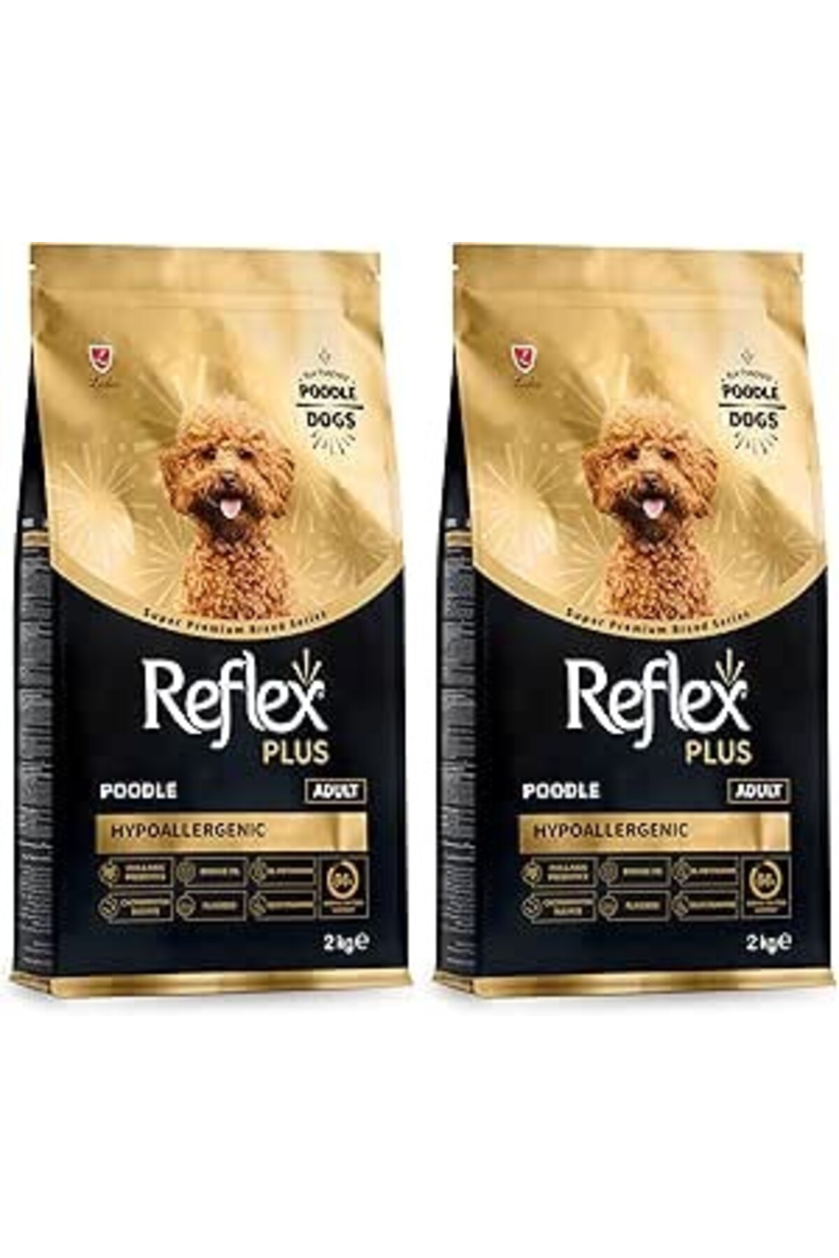 غذای خشک سگ بالغ رفلکس Reflex Plus Poodle، ۲ کیلوگرم (۲ بسته)