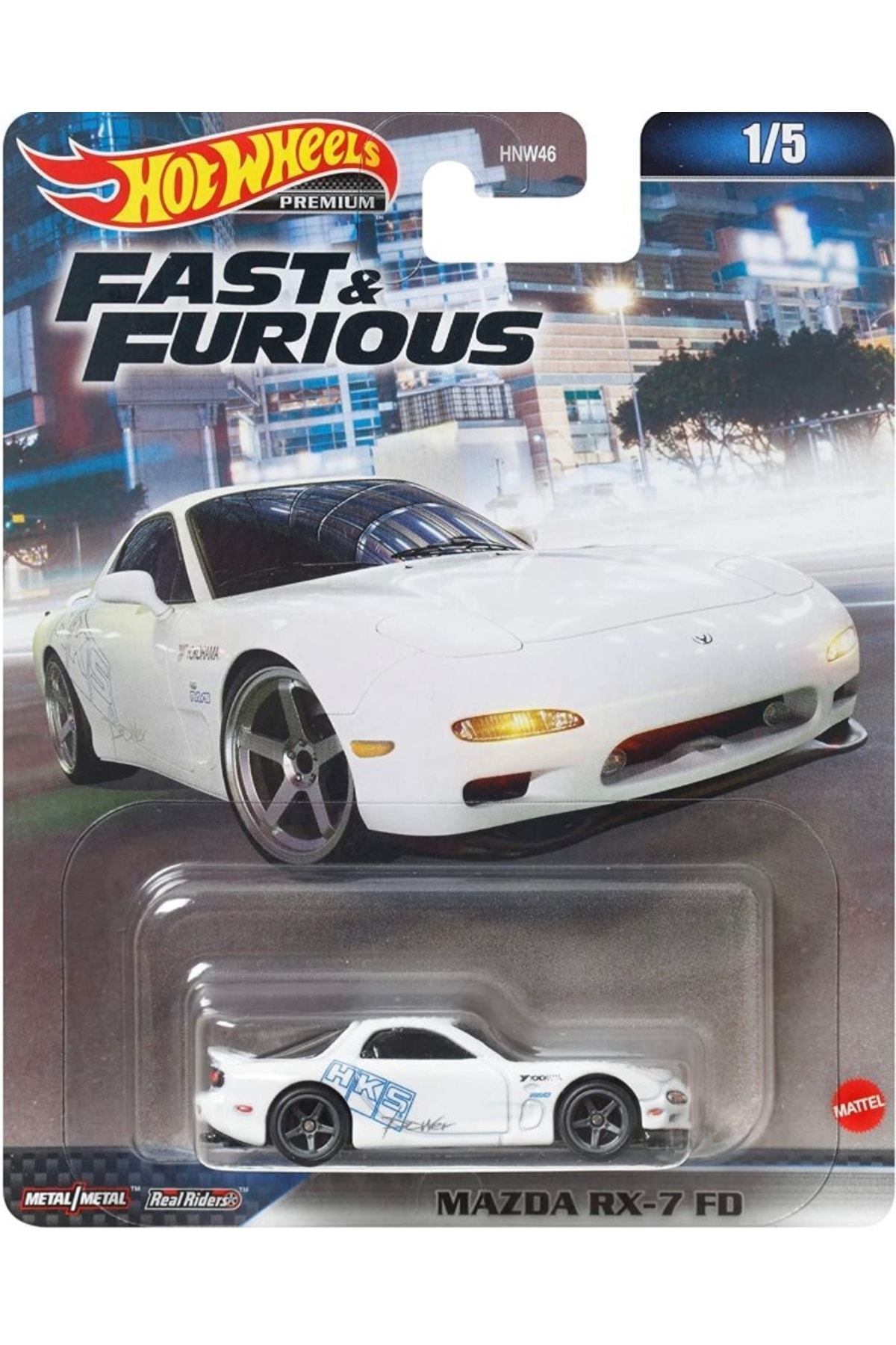 ماشین اسباب بازی مجموعه ممتاز FAST AND FURIOUS مزدا RX 7 FD مدل کمیاب HNW46 HNW47 از ترکیه HOT WHEELS