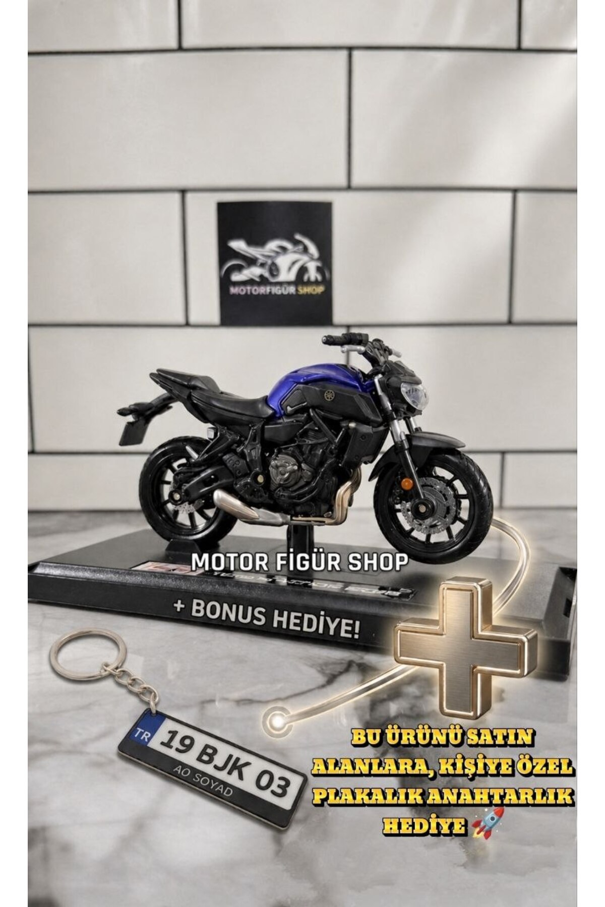 مدل خودرو فیگور موتور سیکلت MAISTO 1 18 2018 یاماها MT 07 اورجینال Maisto Diecast
