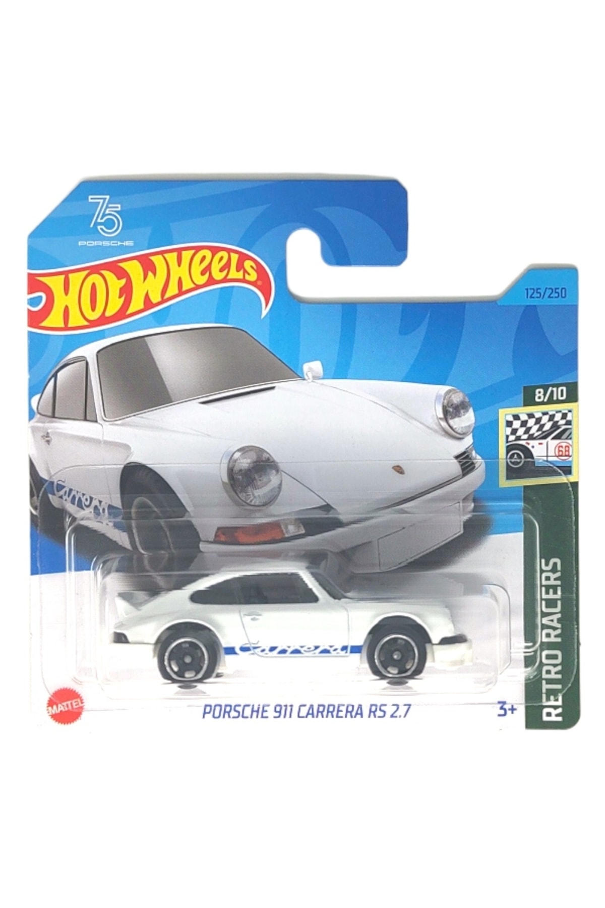 ماشین اسباب بازی اتومبیل های تک PORSCHE 911 CARRERA RS 2.7 HKG42 هات ویلز اورجینال HOT WHEELS