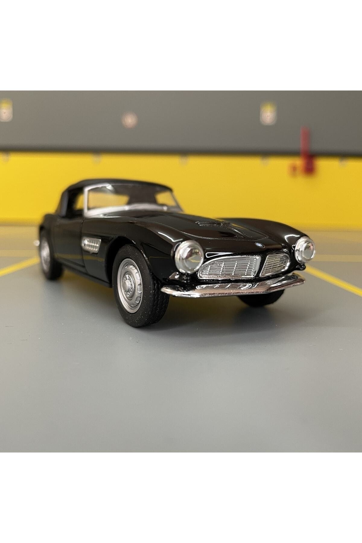 مدل خودرو BMW 507 1956 1 36 SCALE C&amp;C MODEL GARAGE PULL DROP DIECAST METAL TOY CAR اورجینال WELLY