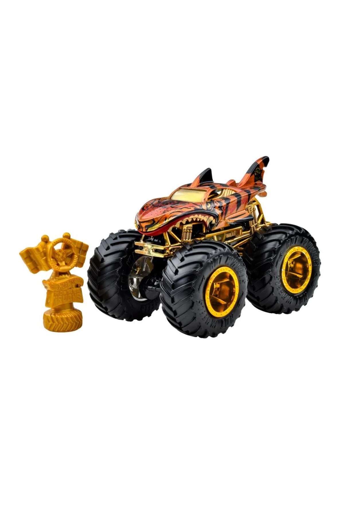 ماشین اسباب بازی MONSTER TRUCKS TIGER SHARK TROPHY CHAMPIONS JDV96 JDW02 از ترکیه HOT WHEELS