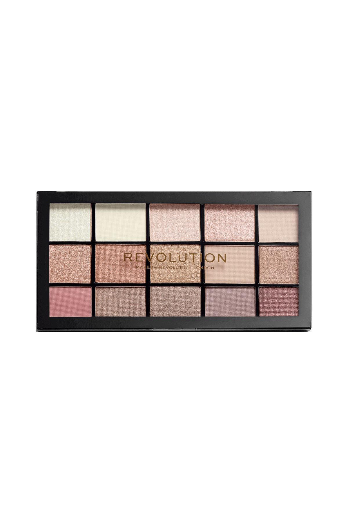 پالت سایه چشم ۱۵ رنگ رولوشن Revolution Reloaded Iconic 3.0 با جلوه مات و درخشان بژ