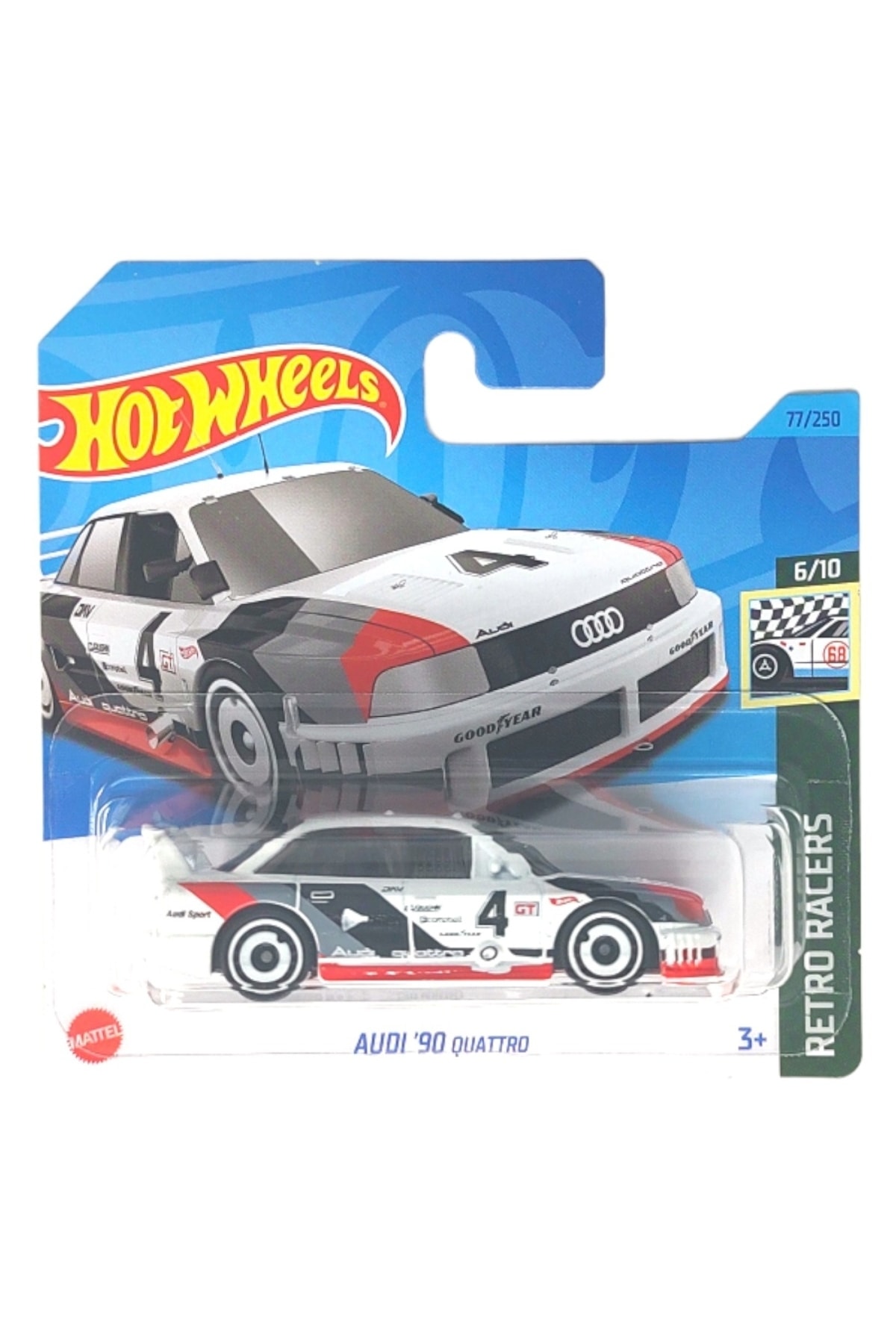 ماشین اسباب بازی اتومبیل های مجرد AUDI '90 QUATTRO HKG35 هات ویلز اورجینال HOT WHEELS