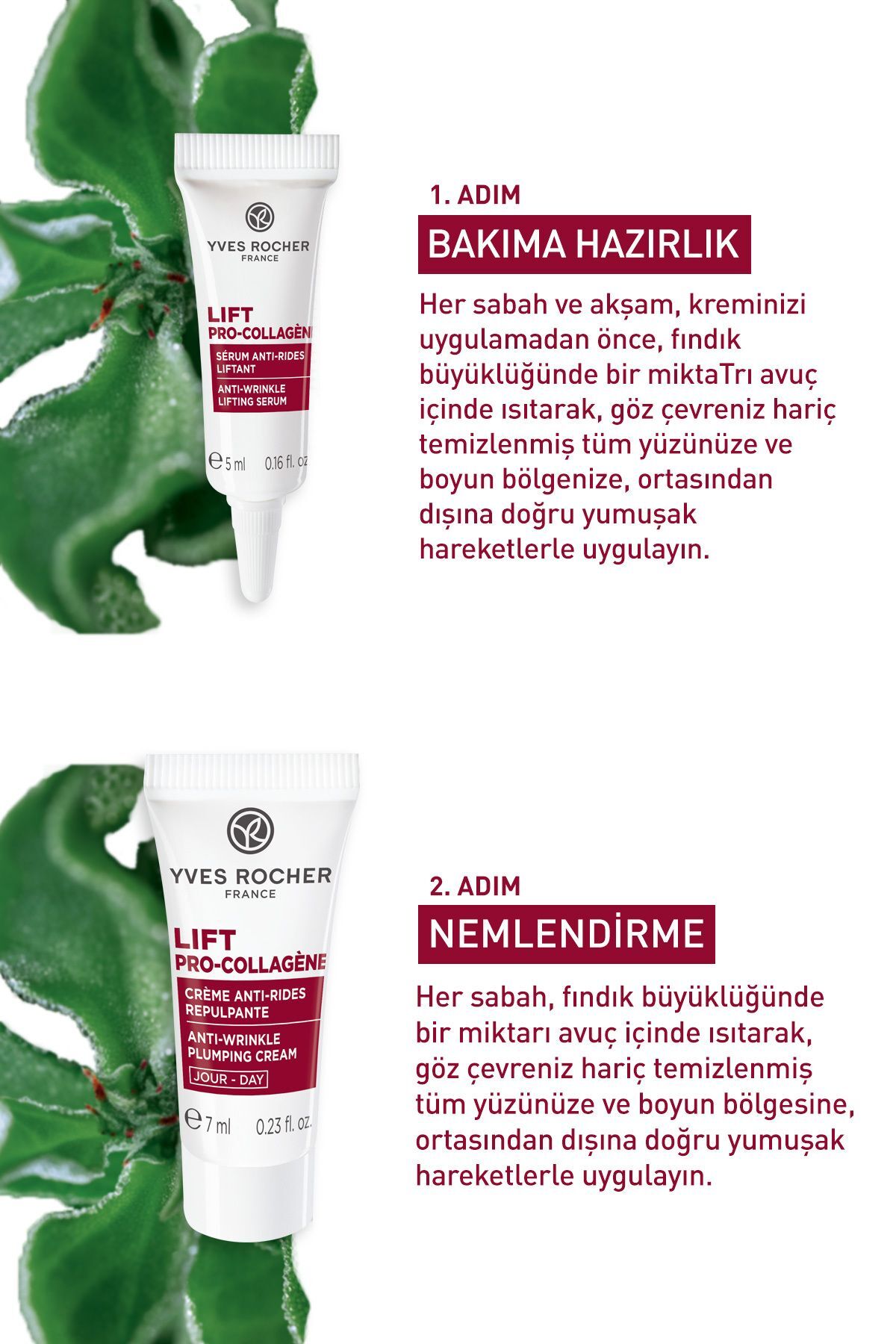 ست مراقبت پوست محکم کلاژن گیاهی و هیالورونیک بالابر PRO COLLAGE Yves Rocher