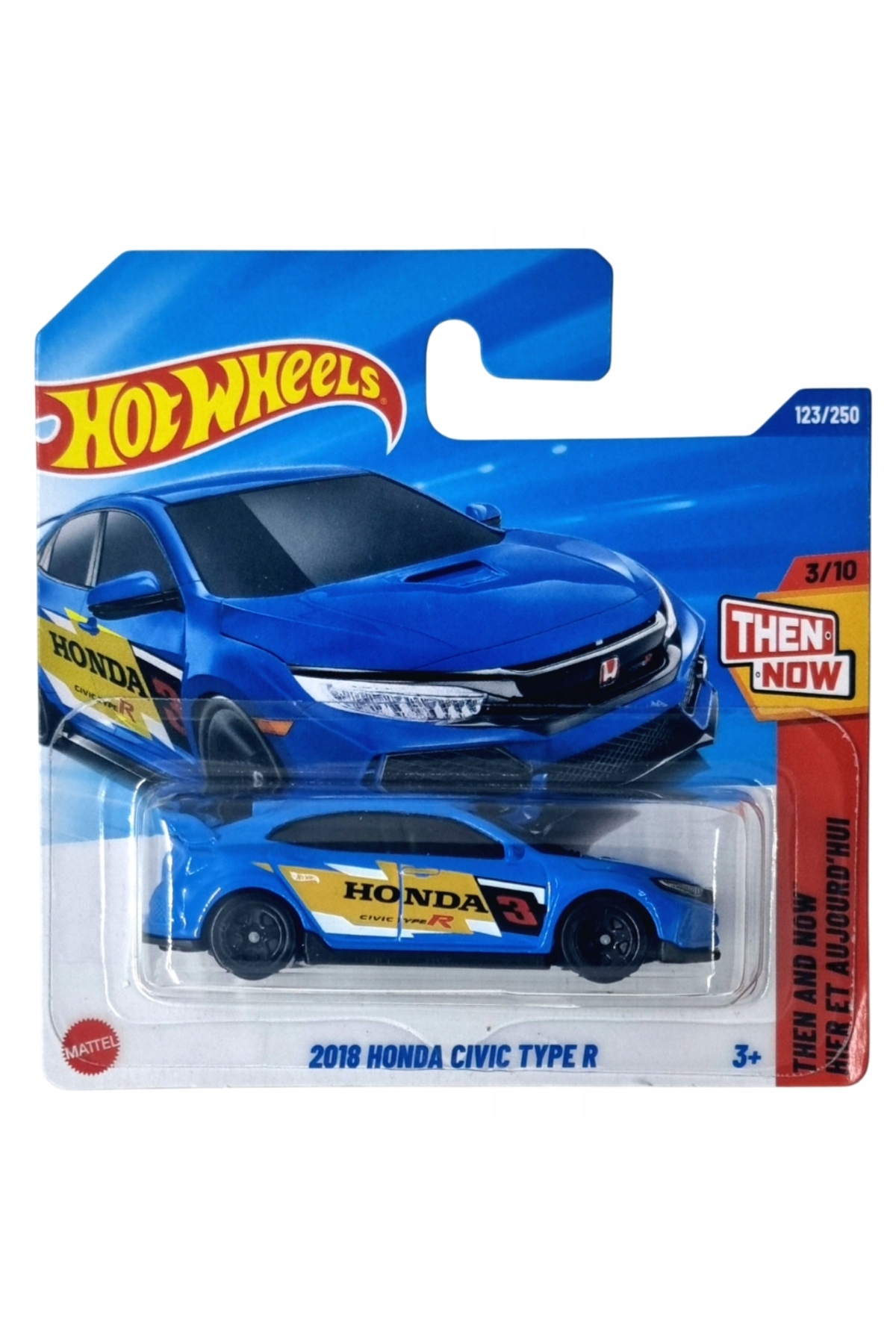 ماشین اسباب بازی HONDA CIVIC TYPE R BLUE JBB77 2018 2025 از ترکیه HOT WHEELS