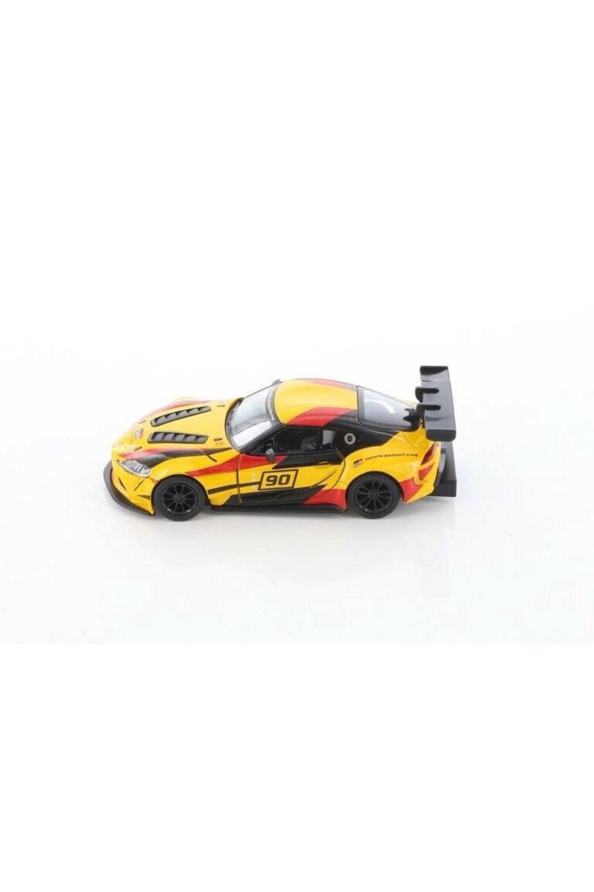 مدل خودرو TOYOTA GR SUPRA RACING CONCEPT 1:36 زرد کشش و رها کردن اورجینال Kinsmart