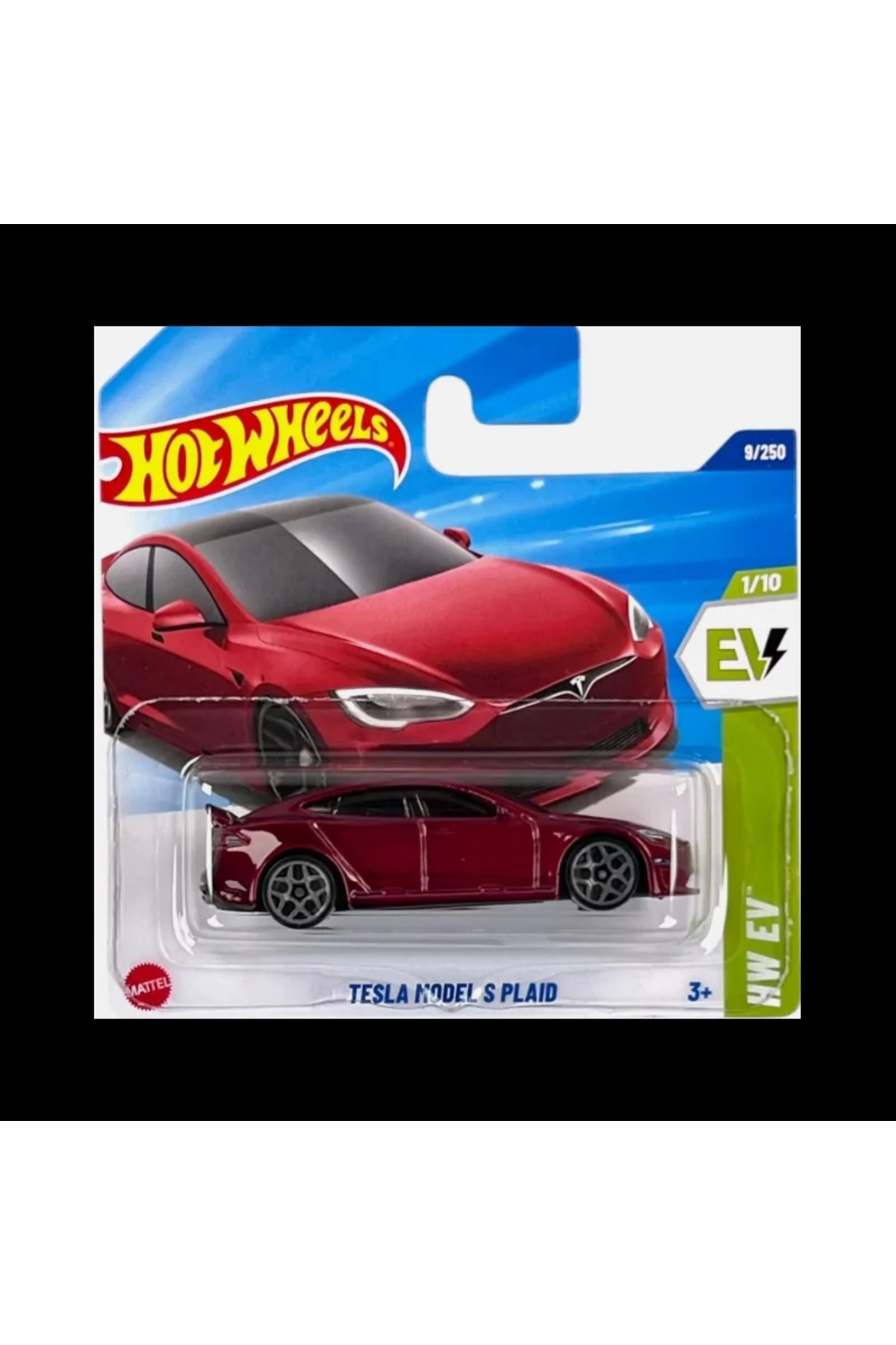 ماشین اسباب بازی های تک تسلا مدل S شطرنجی HYW86 HOT WHEELS