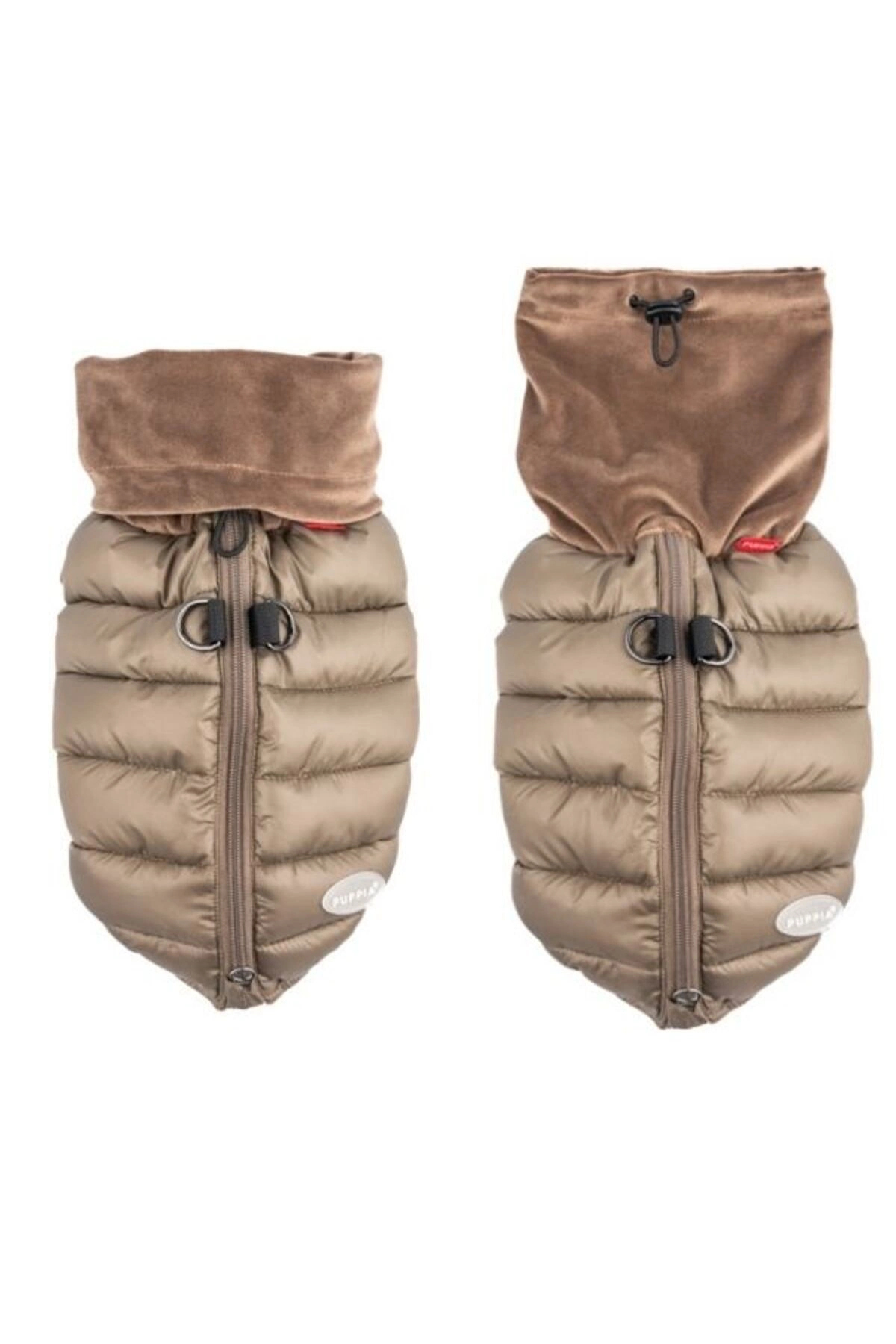 جلیقه پافر سگ پوپیا Puppia مدل Glacier Snood، قهوه‌ای