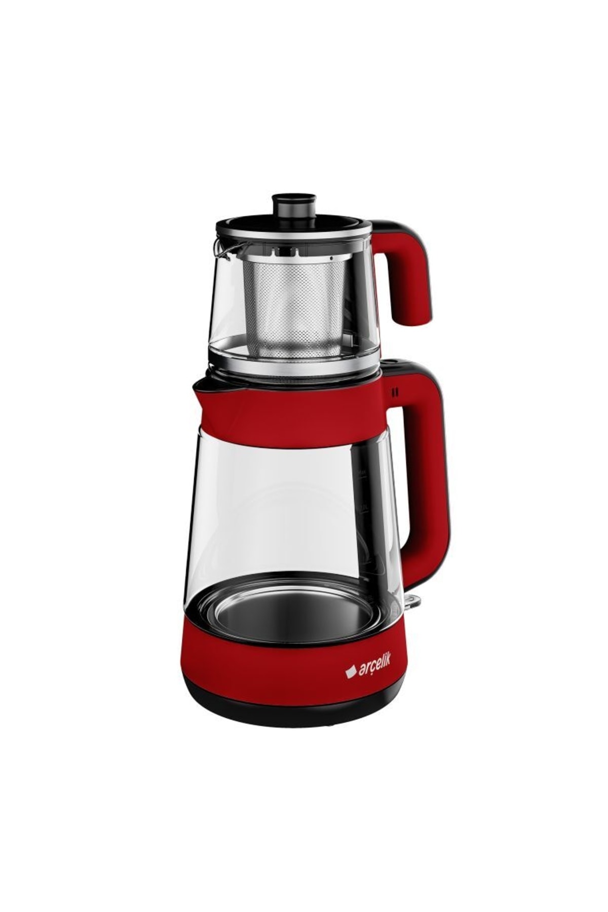 چای ساز 1900 وات 2000 میل دستگاه قرمز دو لیوان اورجینال Arçelik