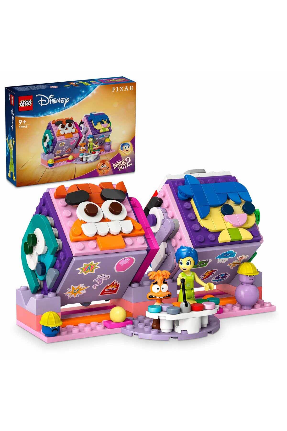 لگو و اسباب بازی های ساخت محور DISNEY INSIDE OUT 2 EMOTION CUBES 43248 JOY AND از PIXAR برای کودکان 9 سال به بالا اورجینال LEGO