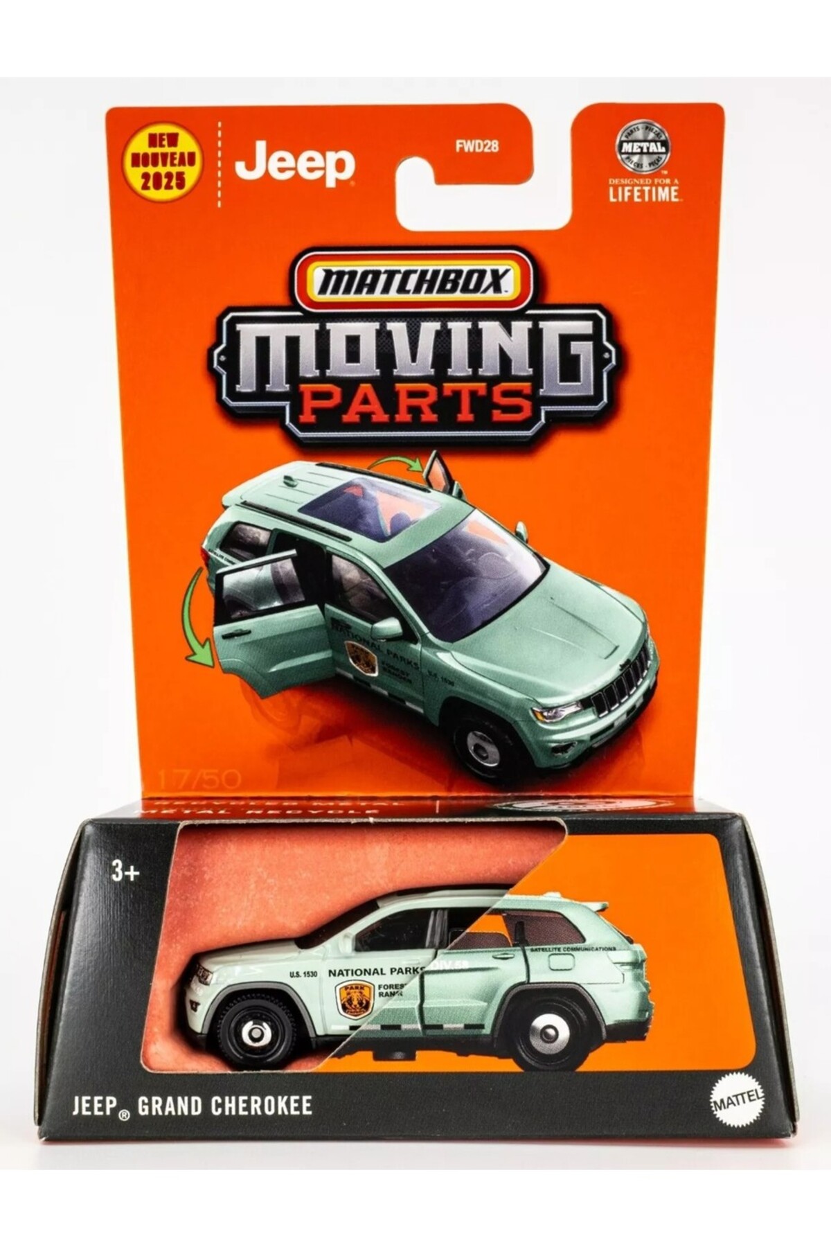 ماشین اسباب بازی جعبه کبریت 2025 قطعات متحرک جیپ گرند چروکی از ترکیه HOT WHEELS