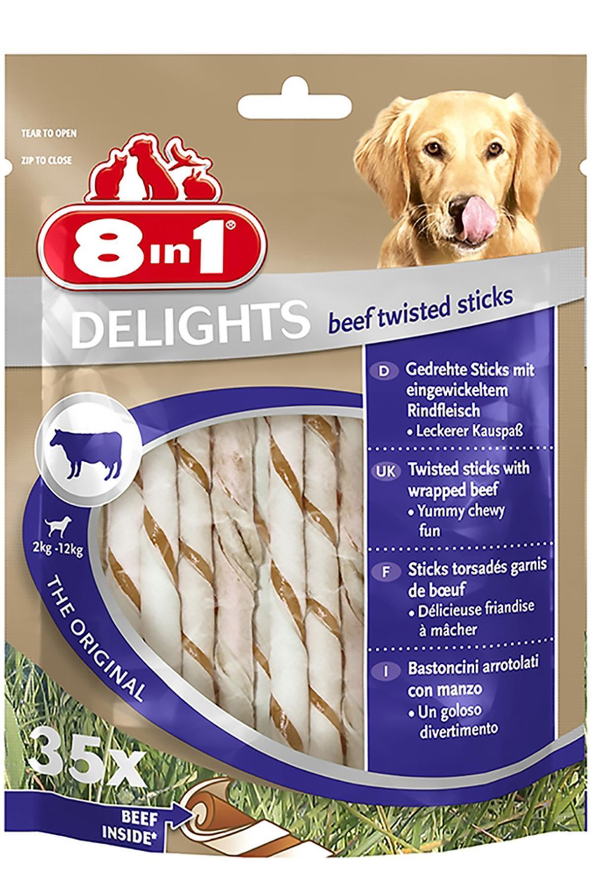 تشویقی پیچ‌خورده سگ ایت‌این‌وان 8in1، سری Delight، بسته ۳۵ عددی