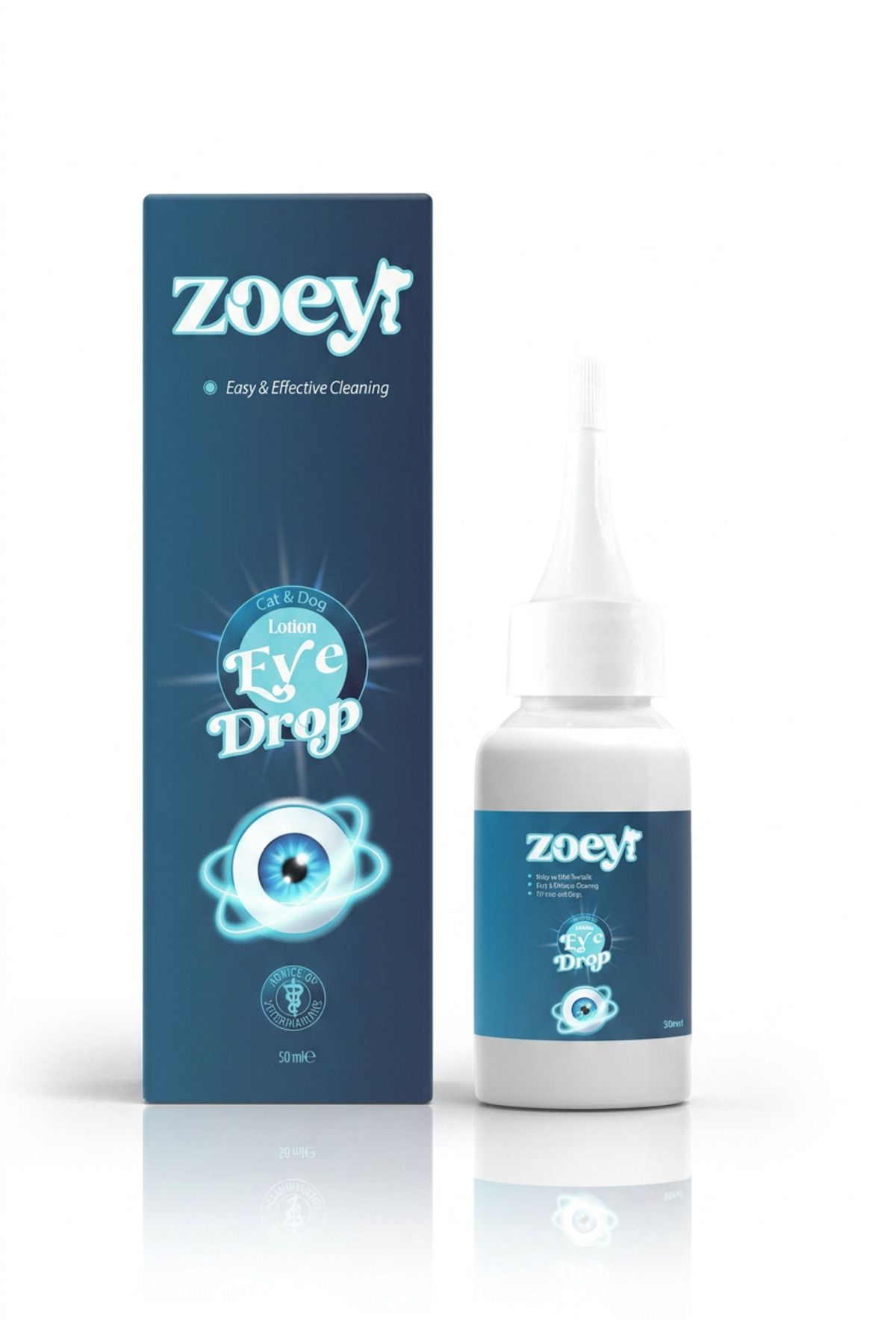 محلول پاک‌کننده چشم گربه و سگ زویی پت پروداکتس ZOEY PET PRODUCTS (ZOEY EYE DROP)