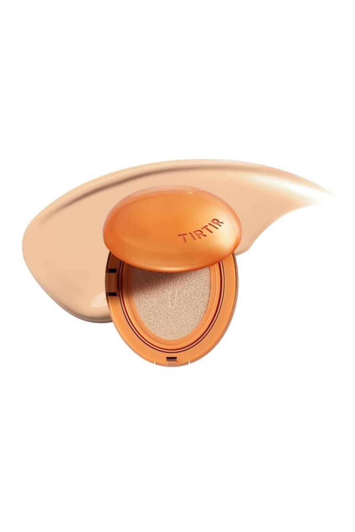 کرم‌پودر پودری مات تیرتیر TIRTIR مدل Mask Fit AI Filter 21N، رنگ طلایی