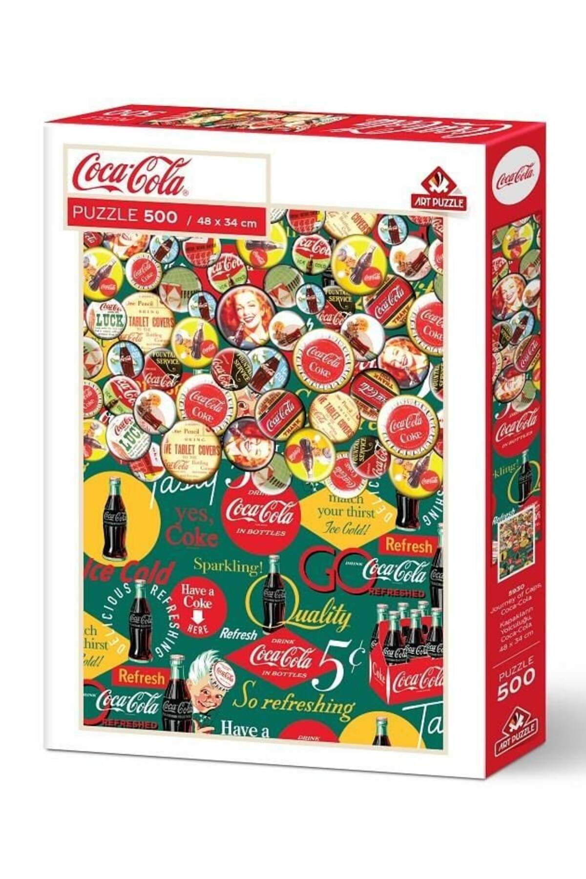 پازل سفر COCA COLA CAPS 500 PIECE PUZZE اورجینال ارت Art Puzzle