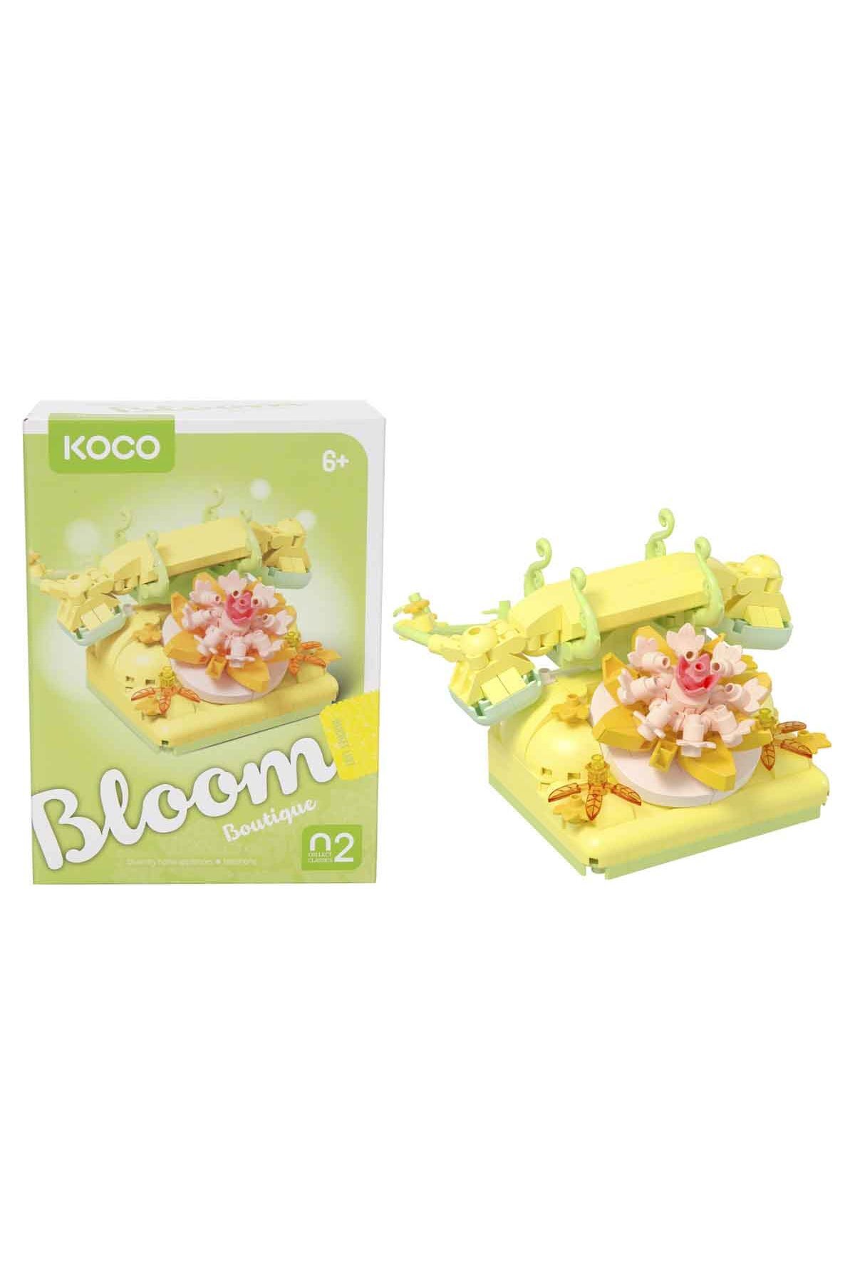لگو و اسباب بازی های ساخت محور ست تلفن آنتیک بوتیک KOCO BLOOM 336 پارچه – مدل بلوک تزئینی از ترکیه PopŞeker