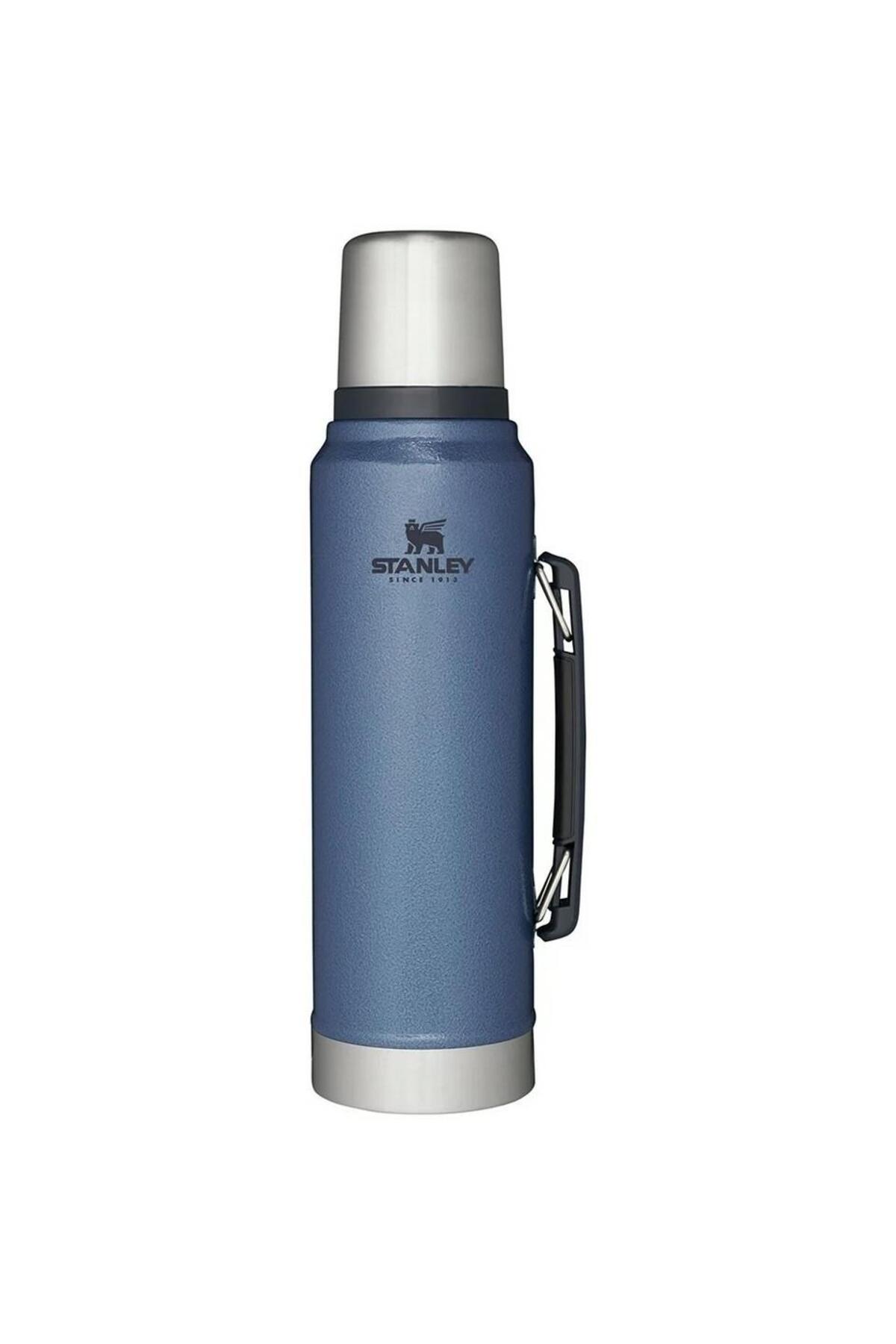 فلاسک 10 08266 058 قمقمه استیل 1 لیتری جاروبرقی کلاسیک آبی تیره اورجینال Stanley