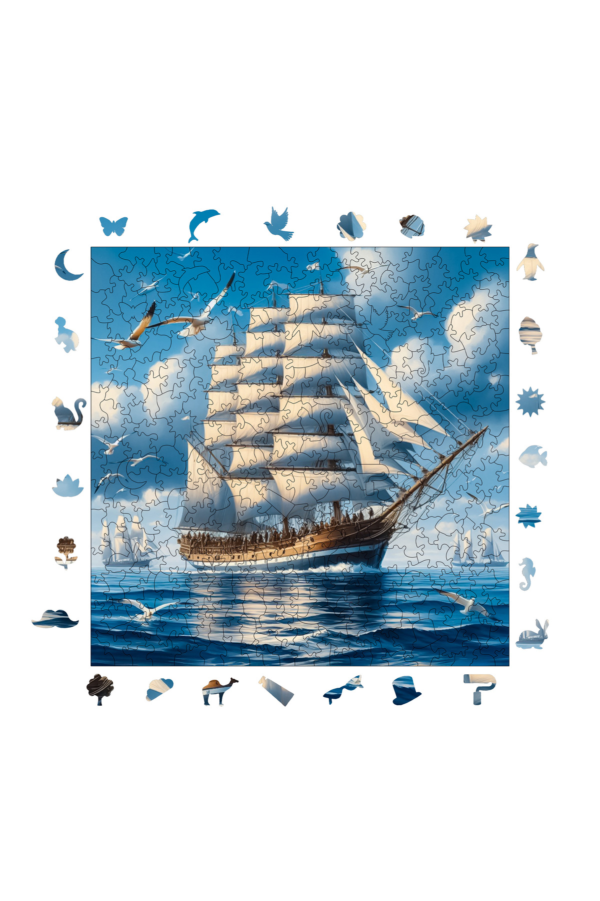 پازل چوبی SAILING LEGEND 353 قطعه 29X29 سانتی متر از ترکیه WePuzzleUp