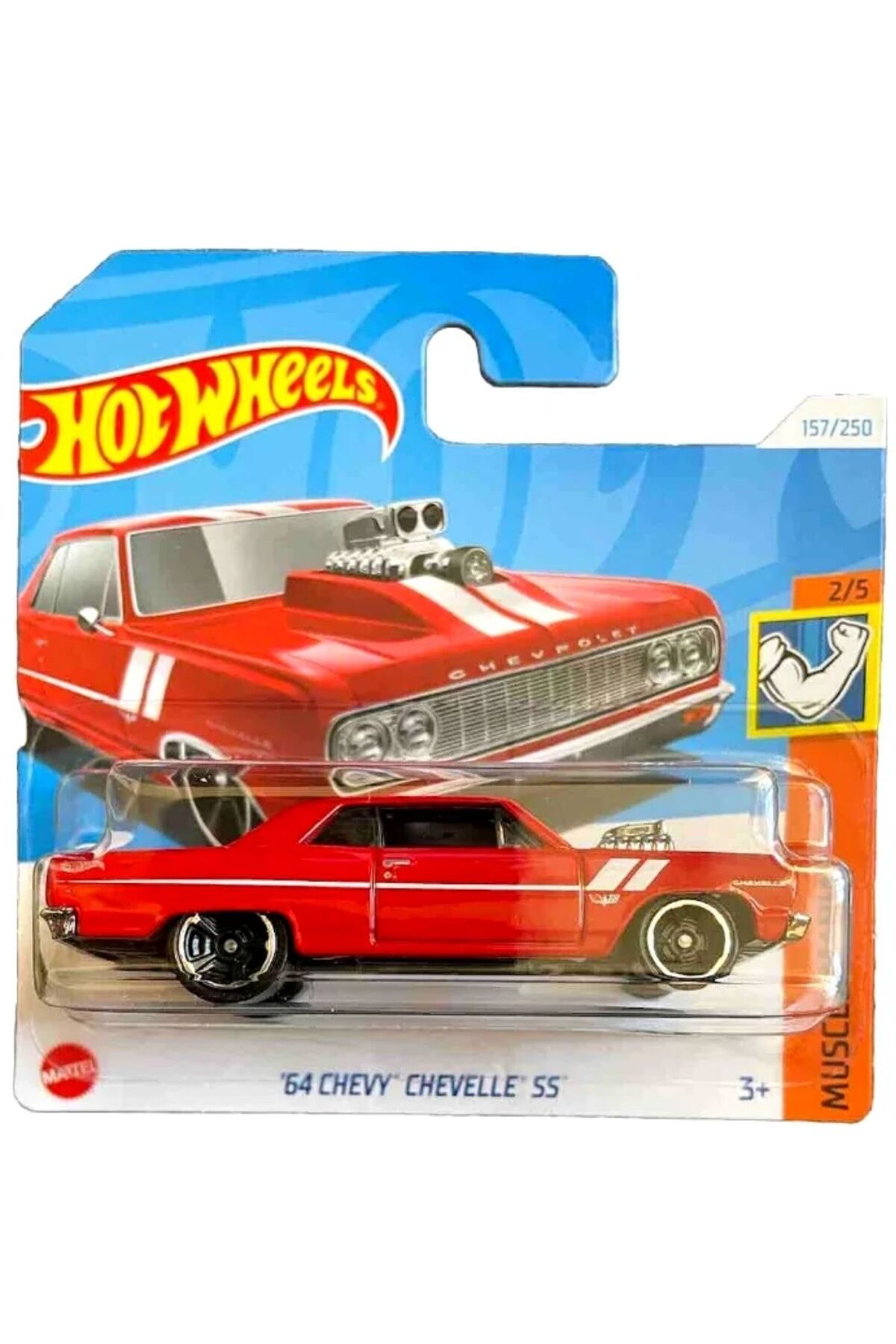 ماشین اسباب بازی 64 CHEVY CHEVELLE SS HTC58 از ترکیه HOT WHEELS